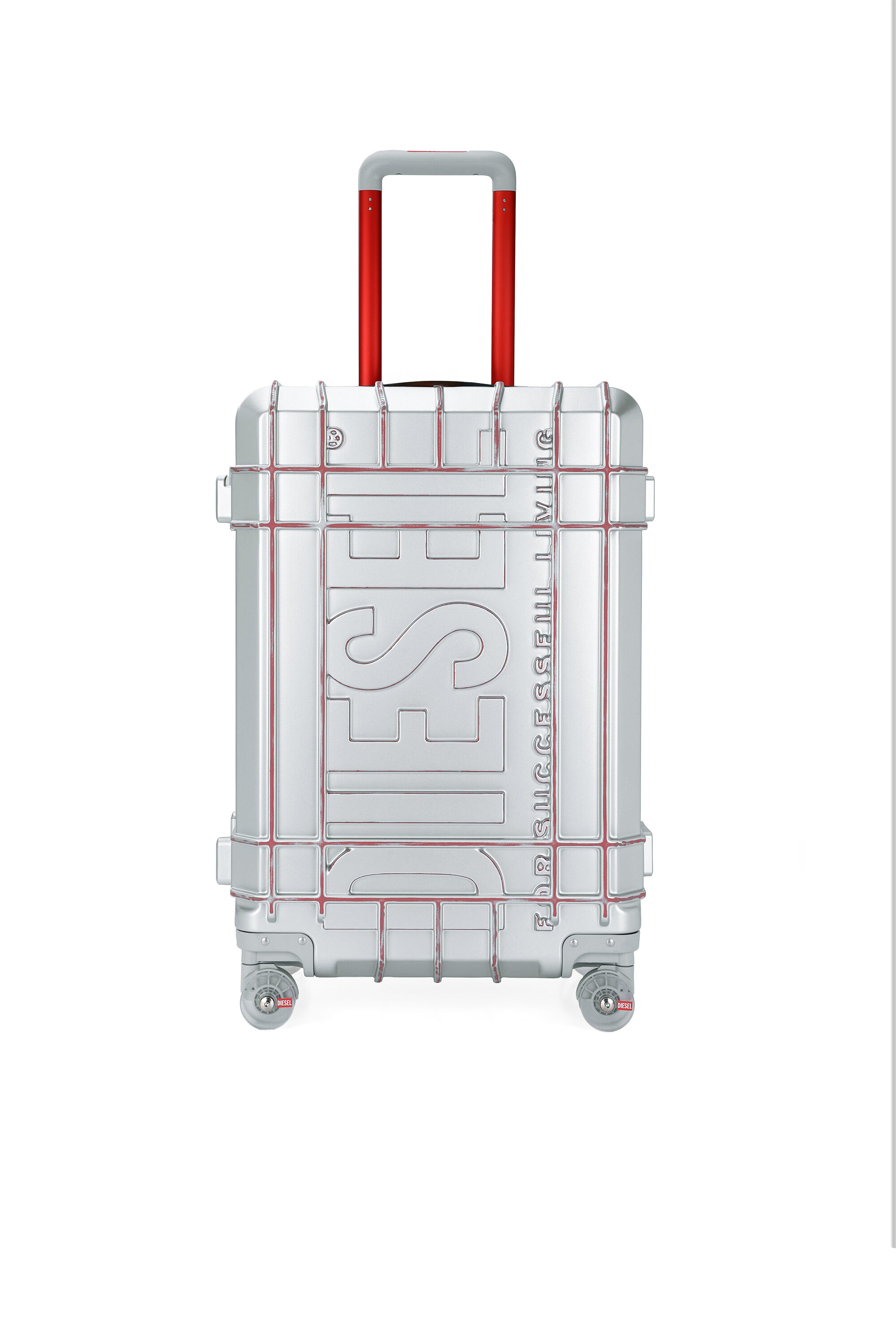 Diesel - DIESEL PC STRONG IMAGE TROLLEY- DSL003, Valise robuste taille M Mixte in Gris argent&eacute; - 1