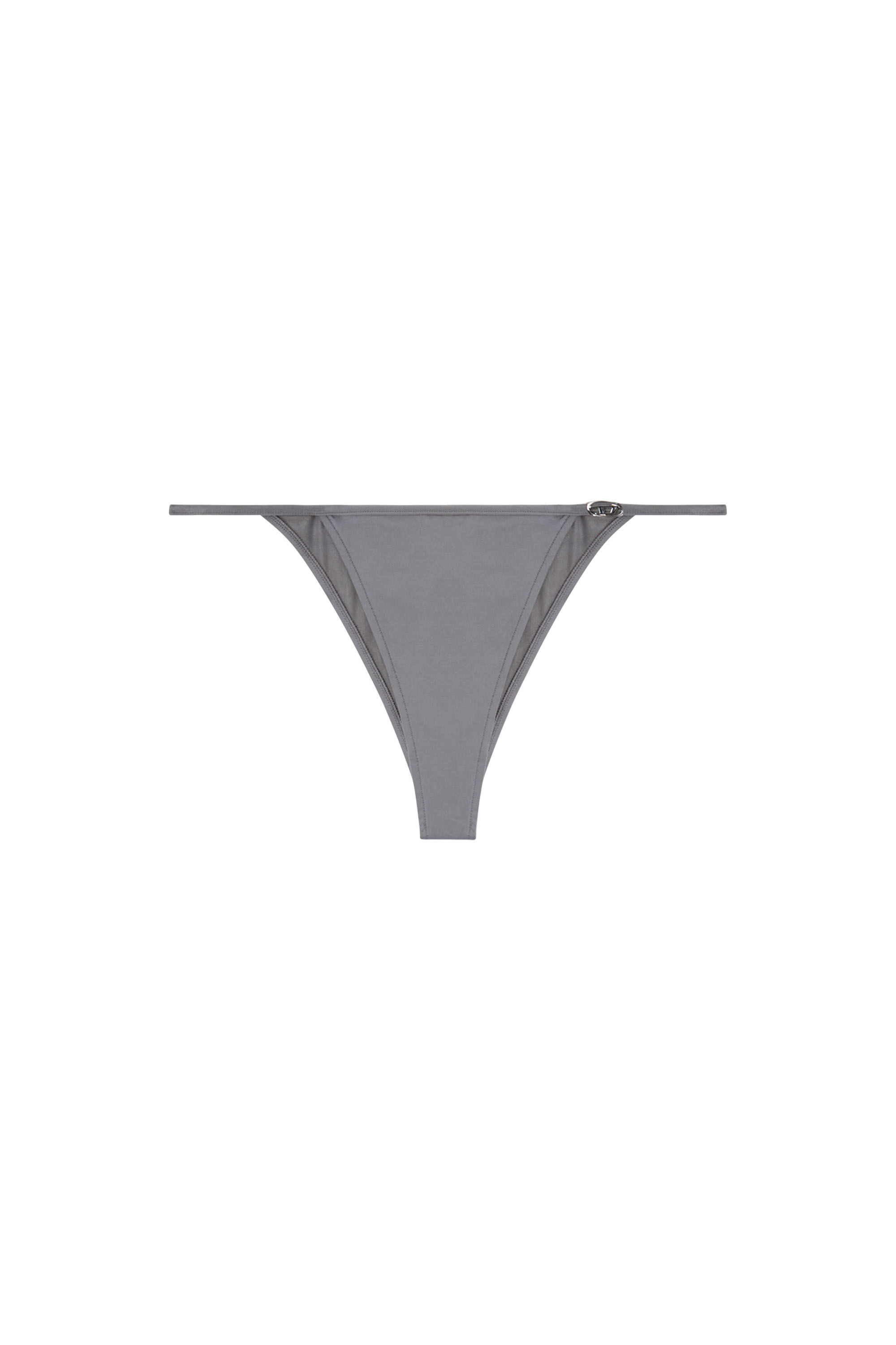 Diesel - EBBI-DNM, Culotte échancrée avec détail Oval D Femme in Gris - 2