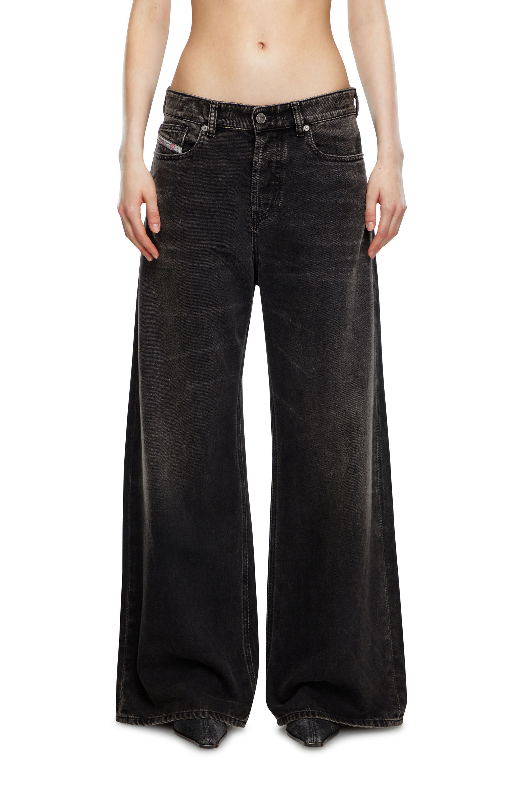 Straight Jeans 1996 D-Sire | Noir/Gris foncé | Diesel