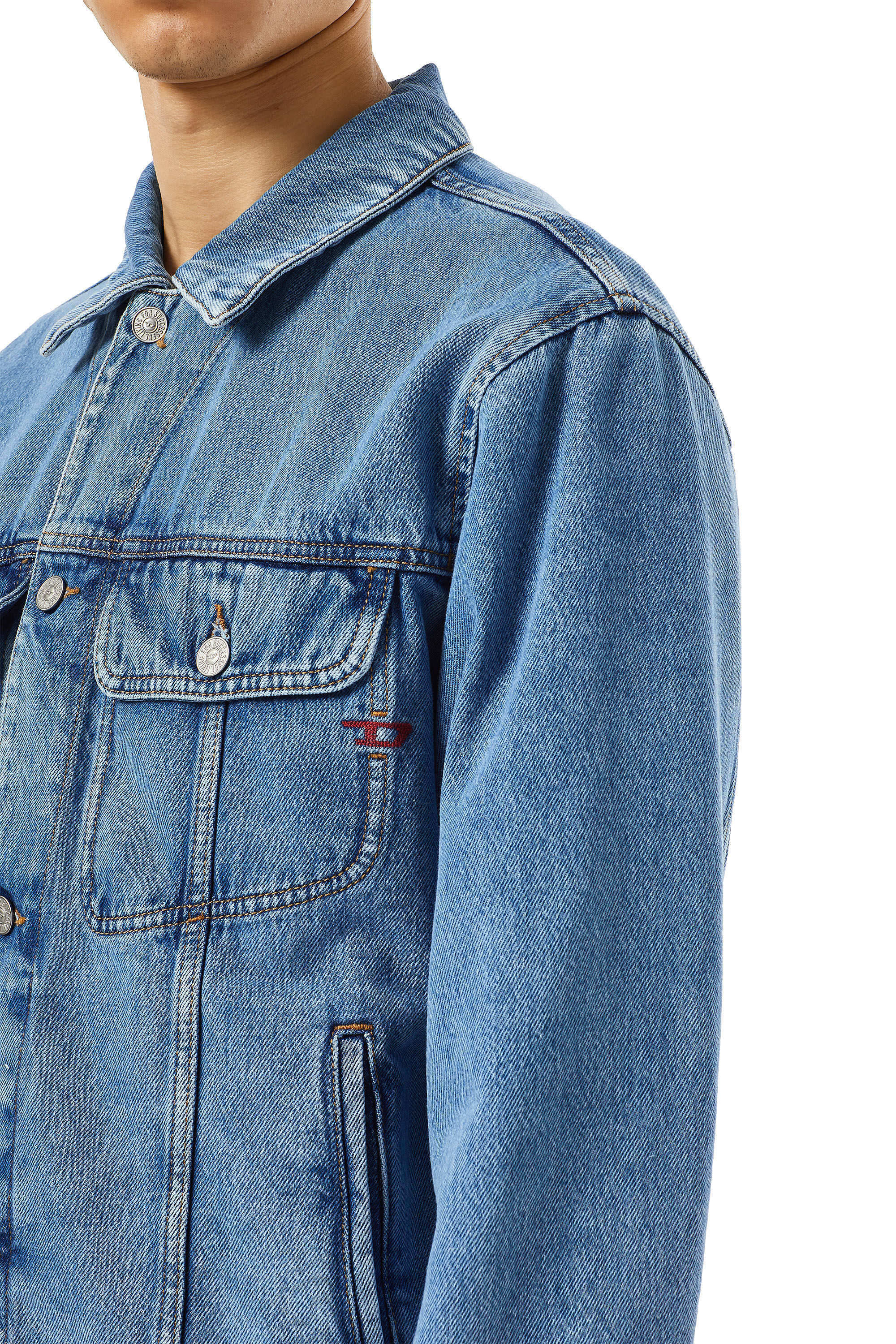Veste en online jean homme diesel