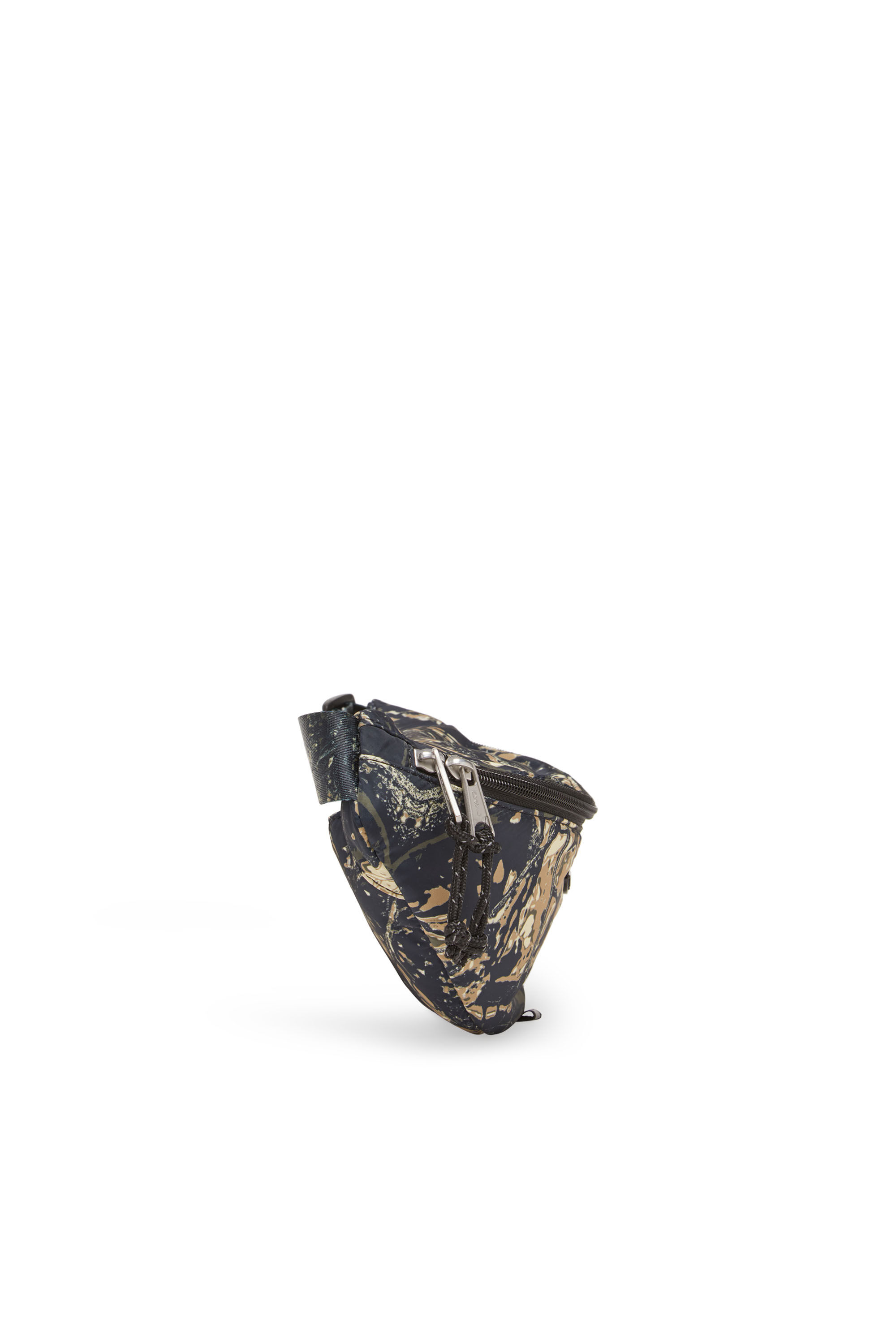 Diesel - D-PACK BELTBAG X, D-Pack-Sac banane en tissu avec imprimé camouflage Homme in Vert - 4