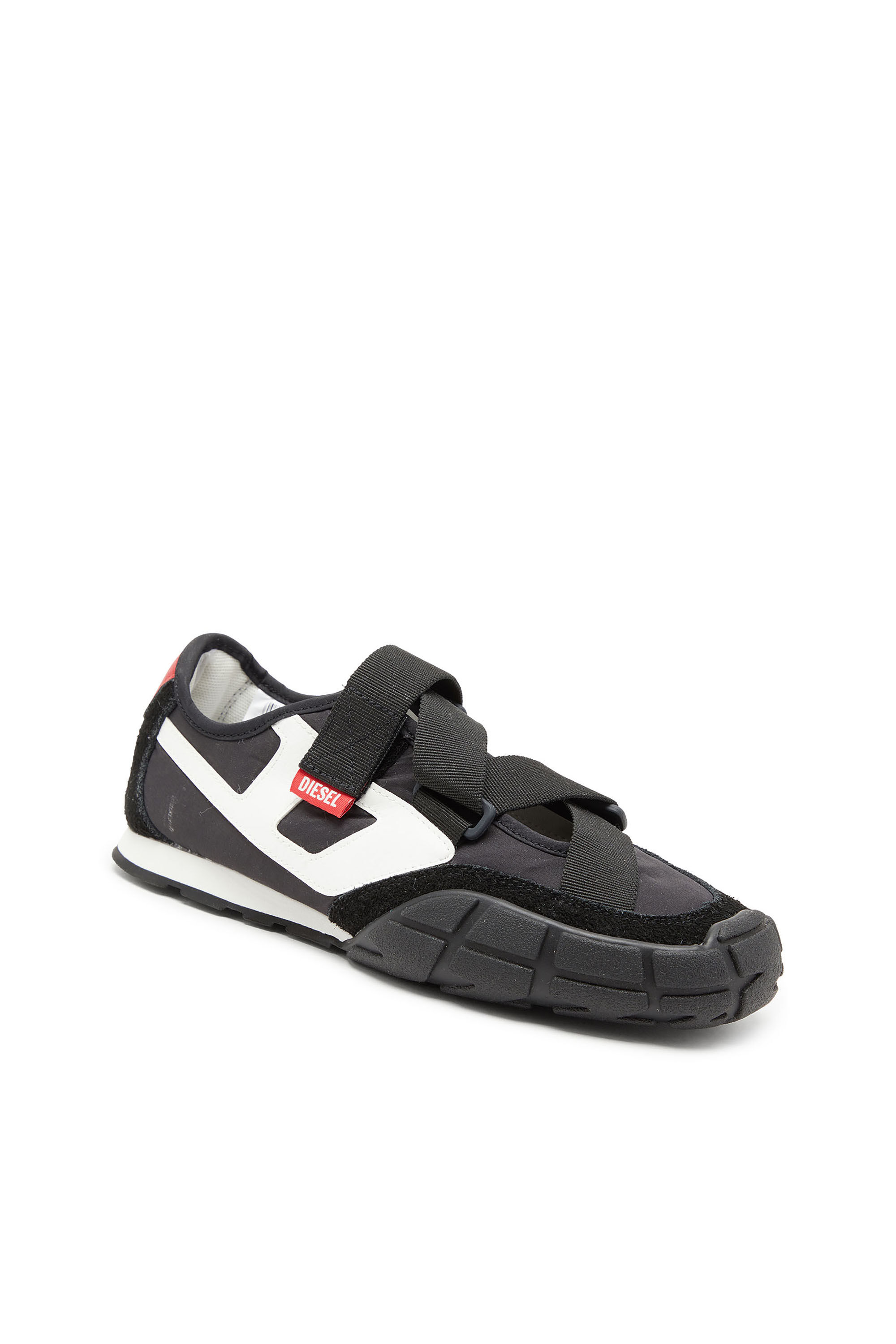 Diesel - S-PAGODHA SLIP-ON W, S-Pagodha-Baskets sans languette à brides libres en ripstop Femme in Noir - 6