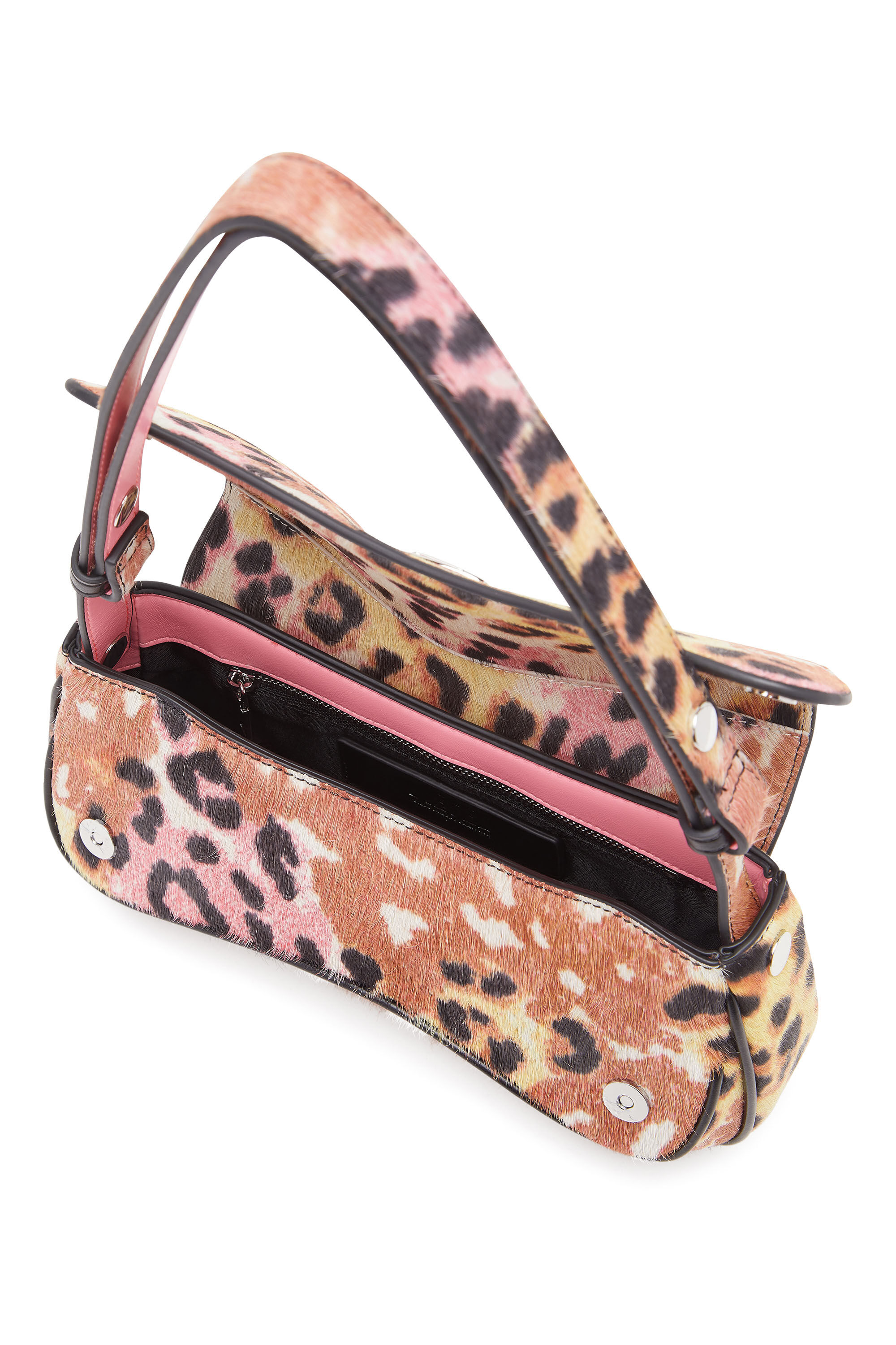 Diesel - PLAY CLUTCH, Play-Pochette en poil de veau imprimé léopard Femme in Marron - 2