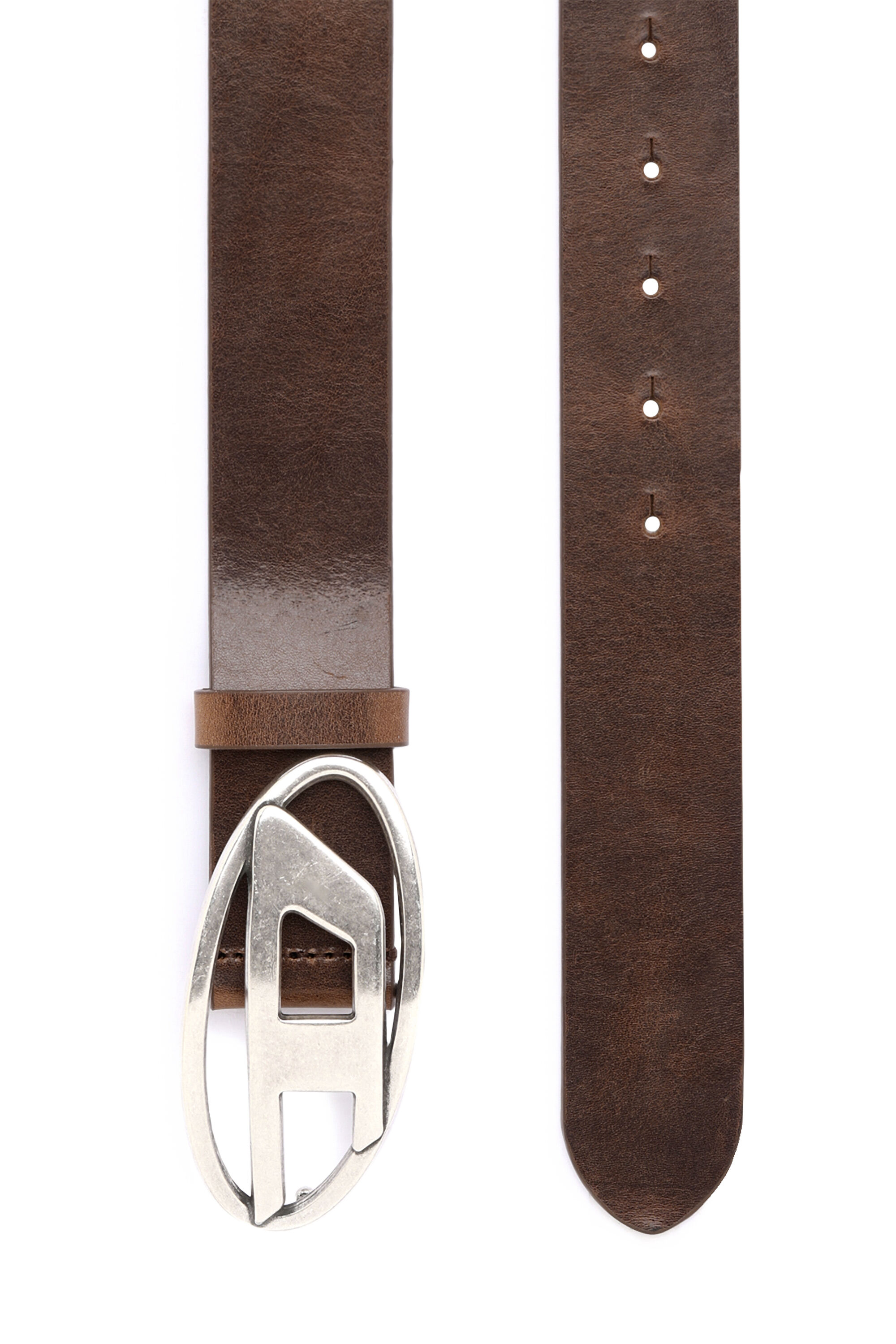 B 1DR ceinture a boucle en D argentee pour femmes Diesel