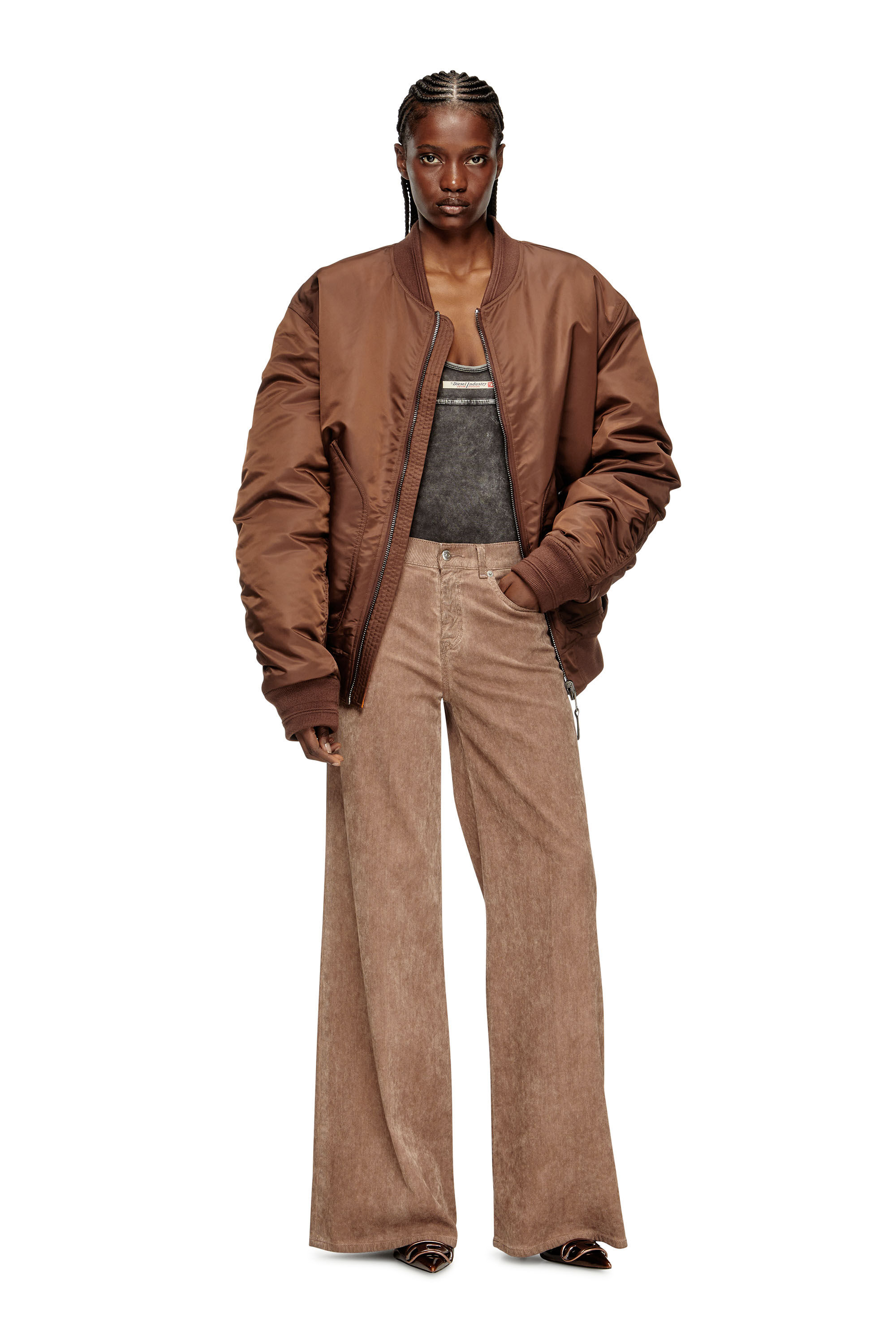 Diesel - Flare Jeans 1978 D-Akemi 068SD Femme, Rose - Image 1