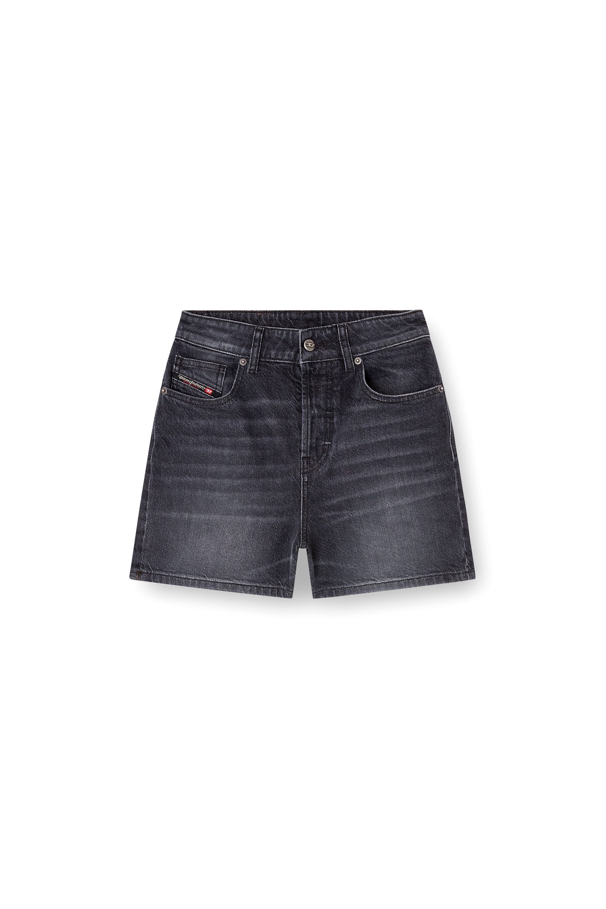Diesel - DE-JIRO, Short en denim Femme in Noir - 2