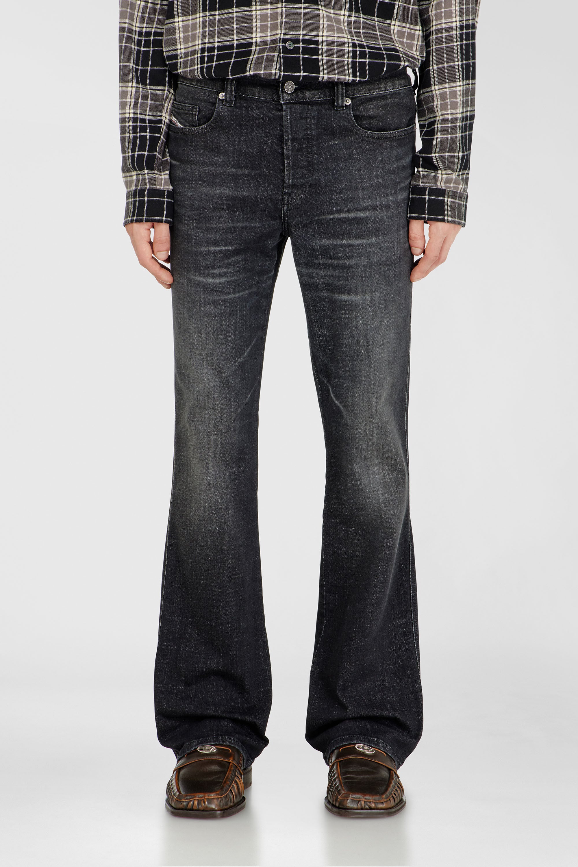 Diesel - Man's Bootcut Jeans 1998 D-Buck 09H34, Black/Dark grey - 4