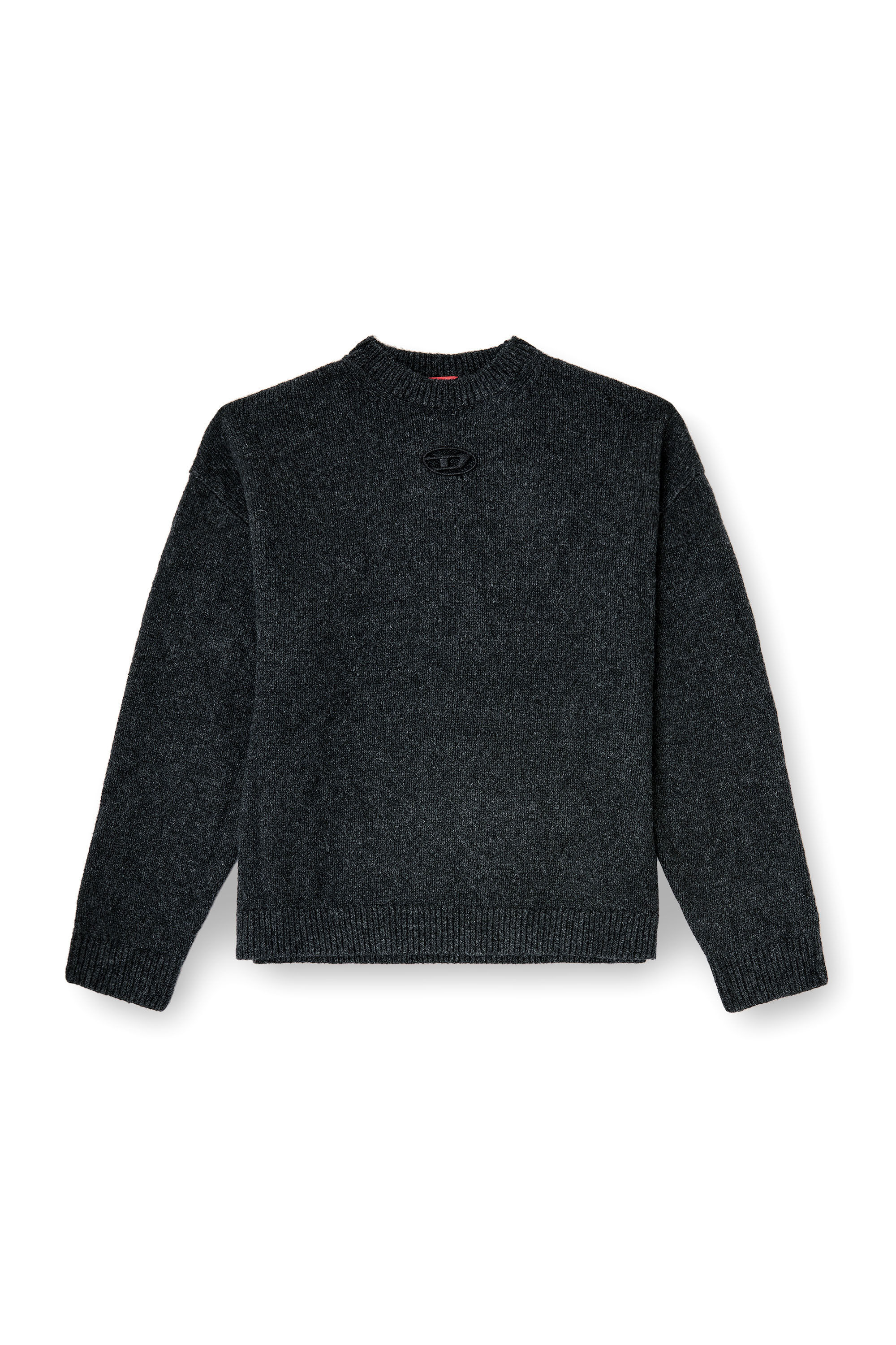 Diesel - K-AREESO, Pull en m&eacute;lange de laine et alpaga Homme in Noir - 2