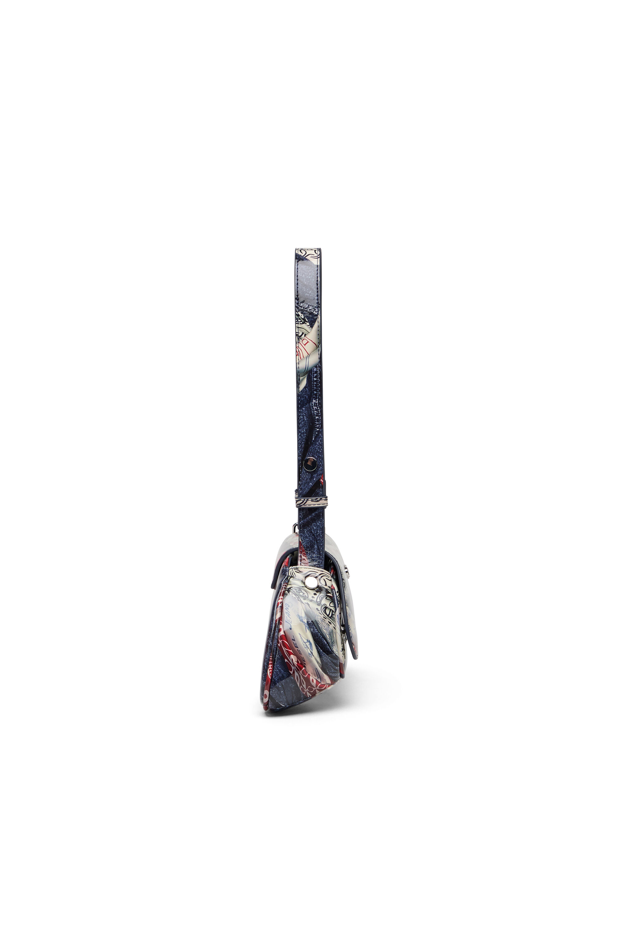 Diesel - PLAY CROSSBODY, Play-Sac à bandoulière en PU glossy imprimé Femme in Polychrome - 4