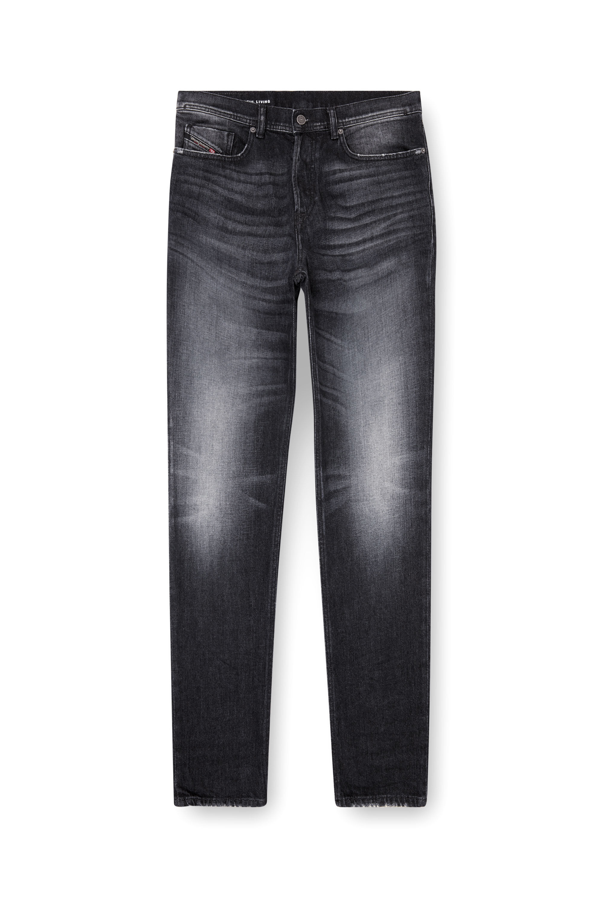 Diesel - Regular Jeans 2023 D-Finitive 09L50 Homme, Noir/Gris foncé - Image 2
