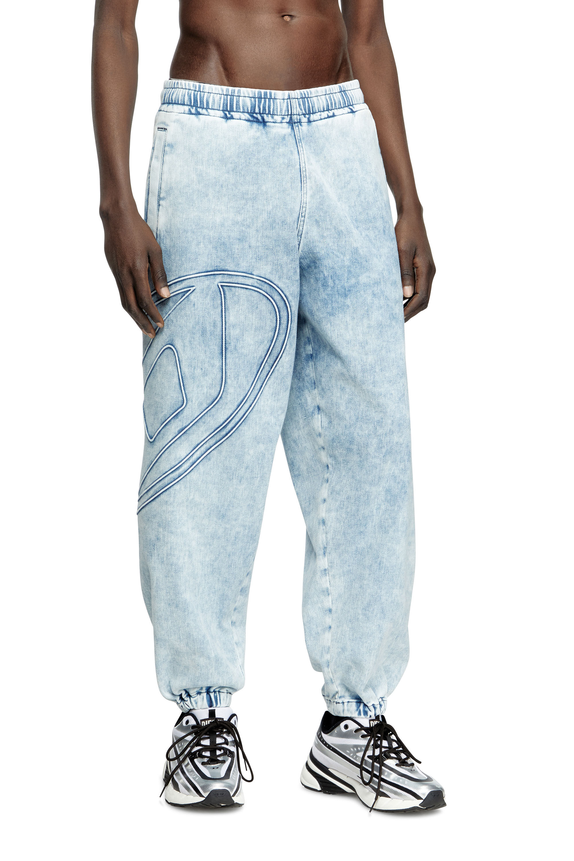 Diesel - Slim D-Pint Track Denim 0ABCN Mixte, Bleu Clair - Image 3