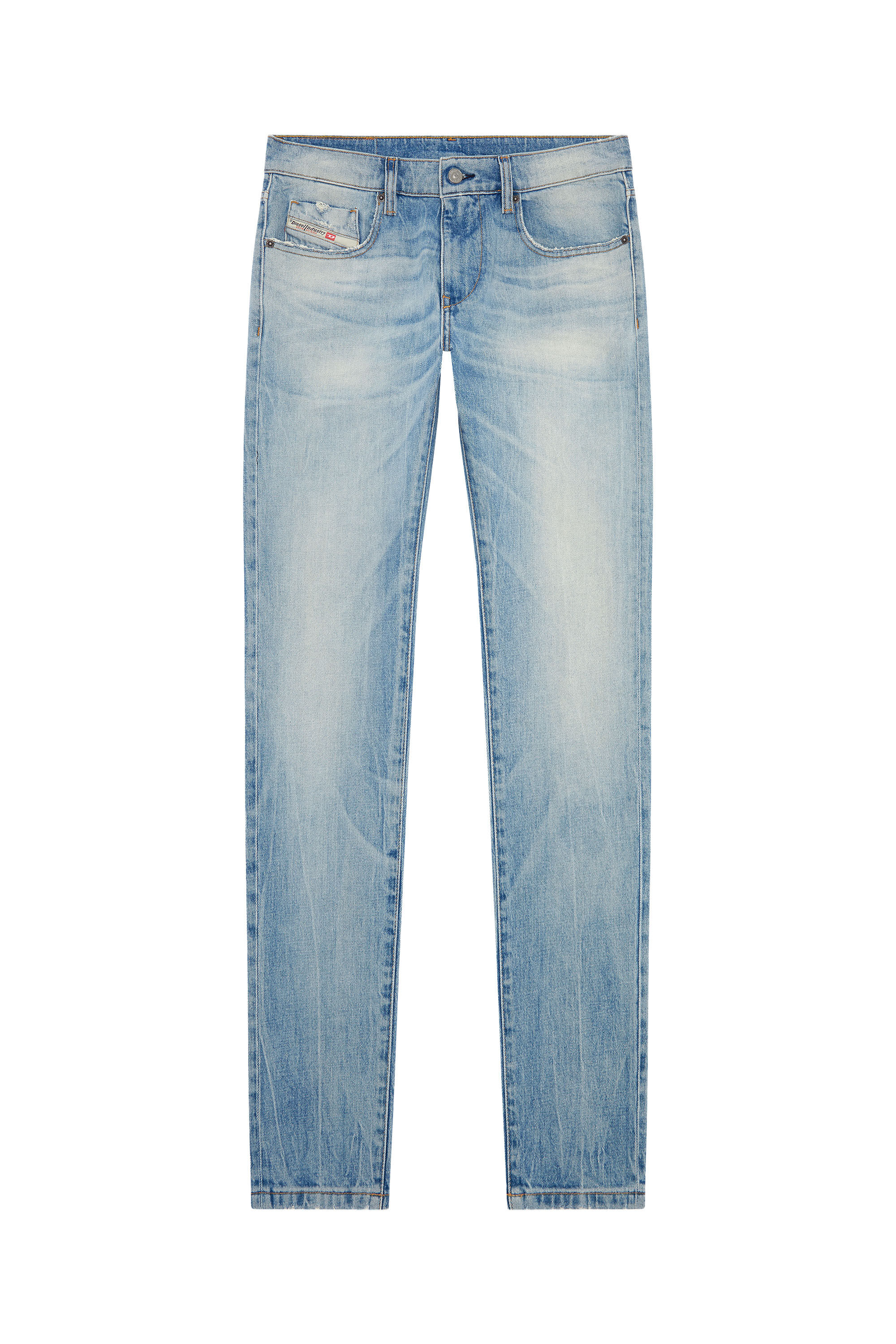 Diesel - Slim Jeans 2019 D-Strukt 0DQAB, Bleu Clair - Image 2