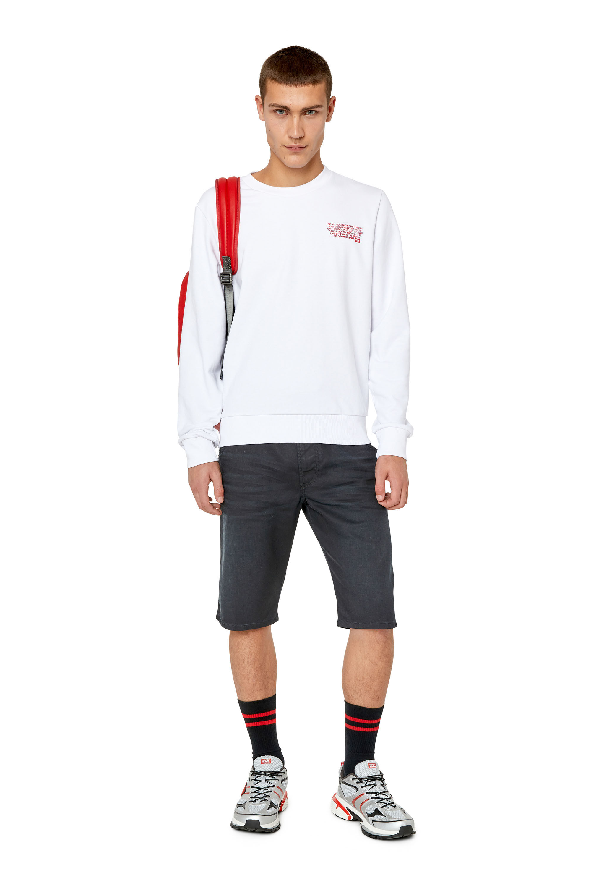 Diesel - D-KROOSHORT-Z JOGGJEANS, Noir/Gris foncé - Image 1