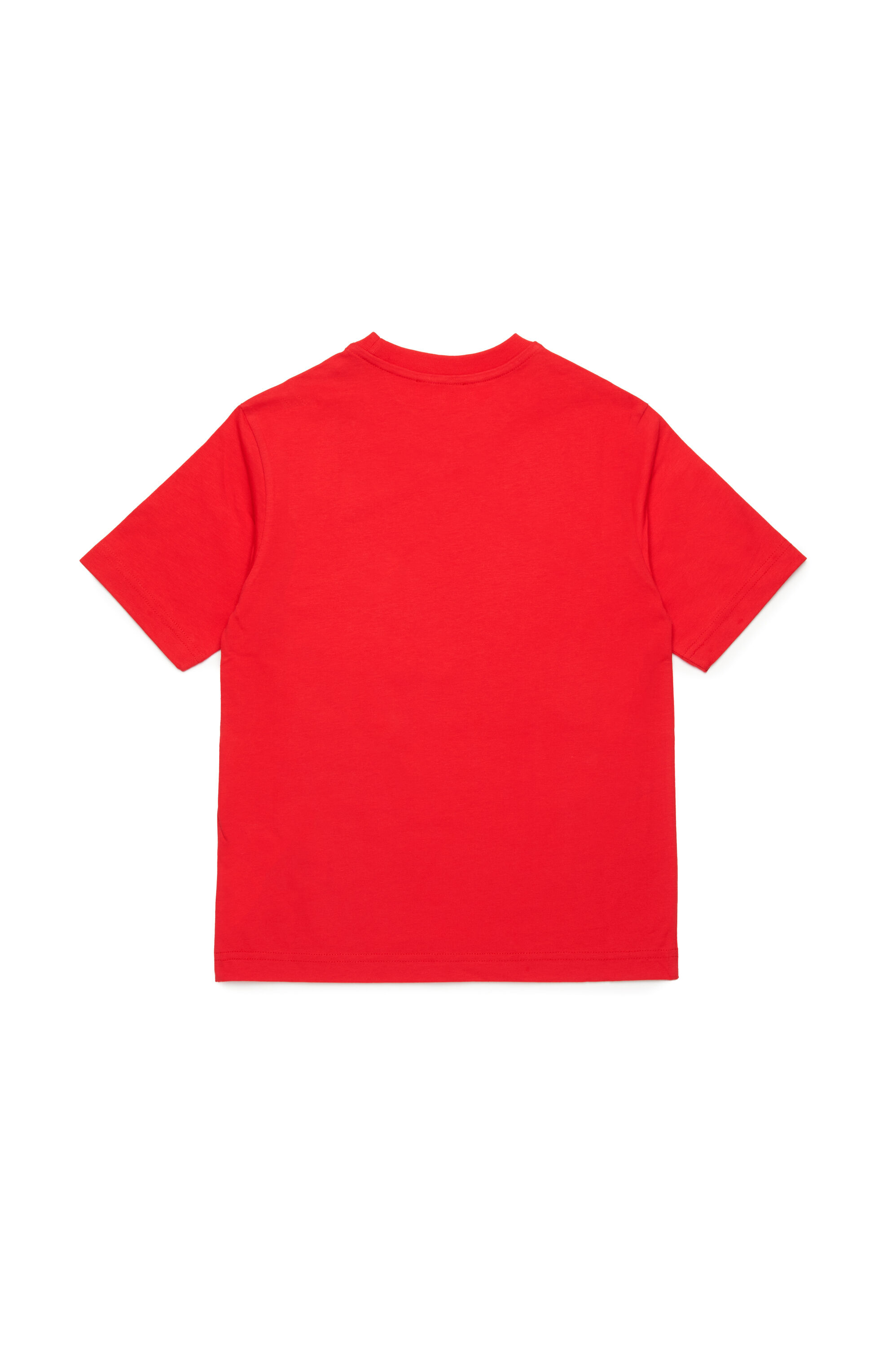 Diesel - MTFIND OVER, T-shirt avec logo Biscotto Homme in Rouge - 2