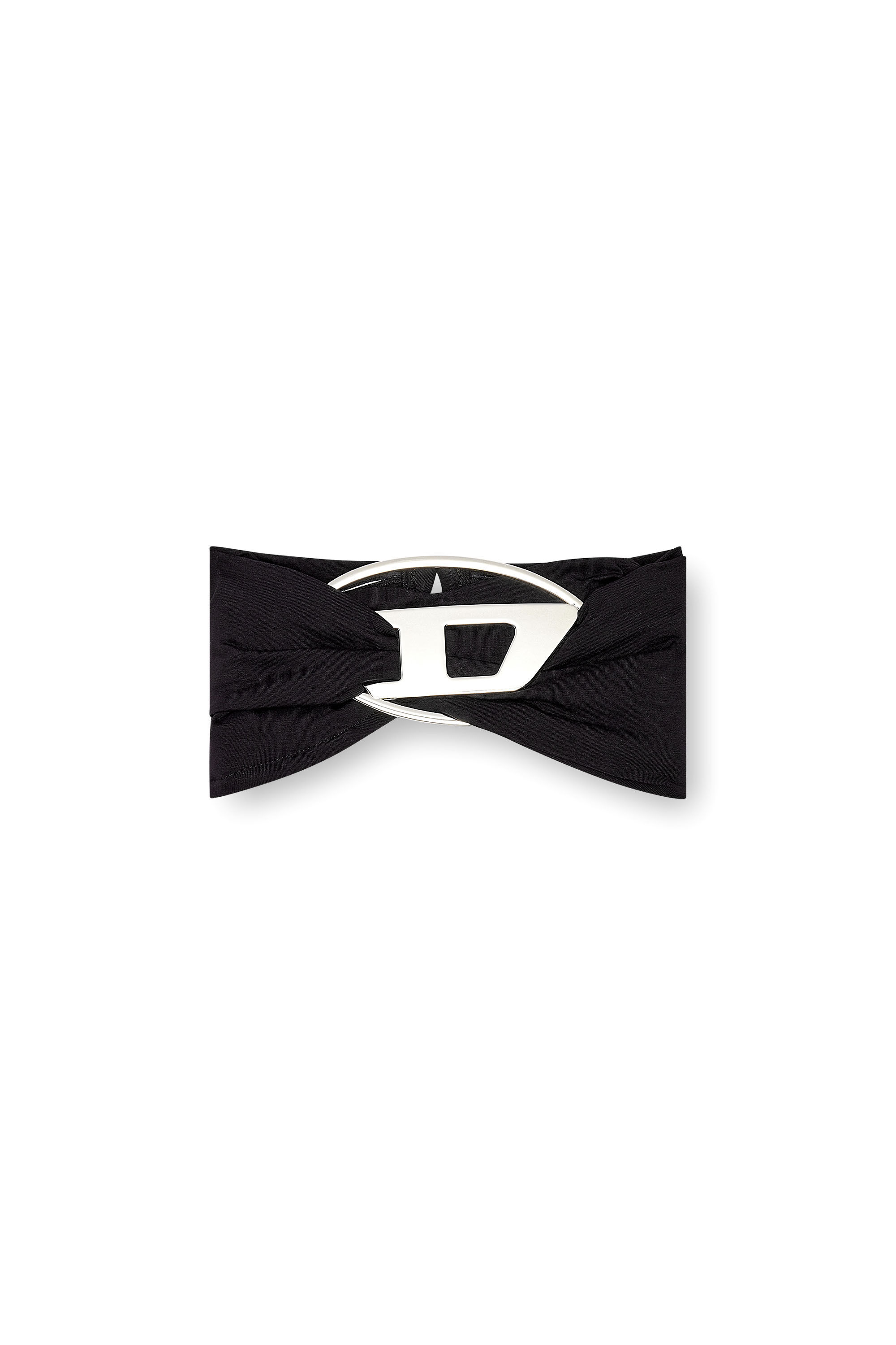 Diesel - T-BENDA, Femme Top tube avec méga plaque à logo in Noir - Image 2