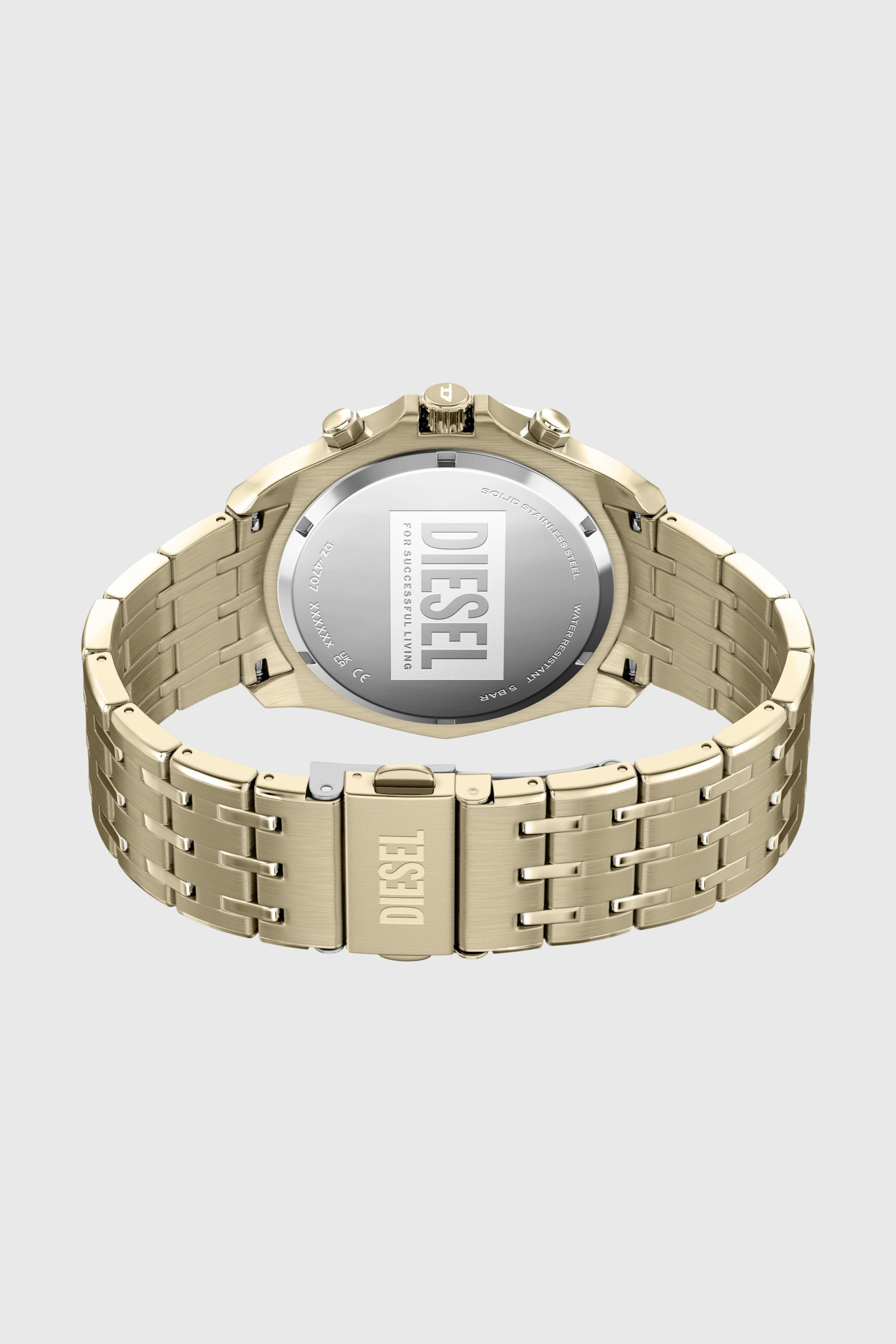 Diesel - DZ4707 WATCH, Montre Stinger en acier inoxydable dor&eacute; Homme in Dor&eacute; - 6
