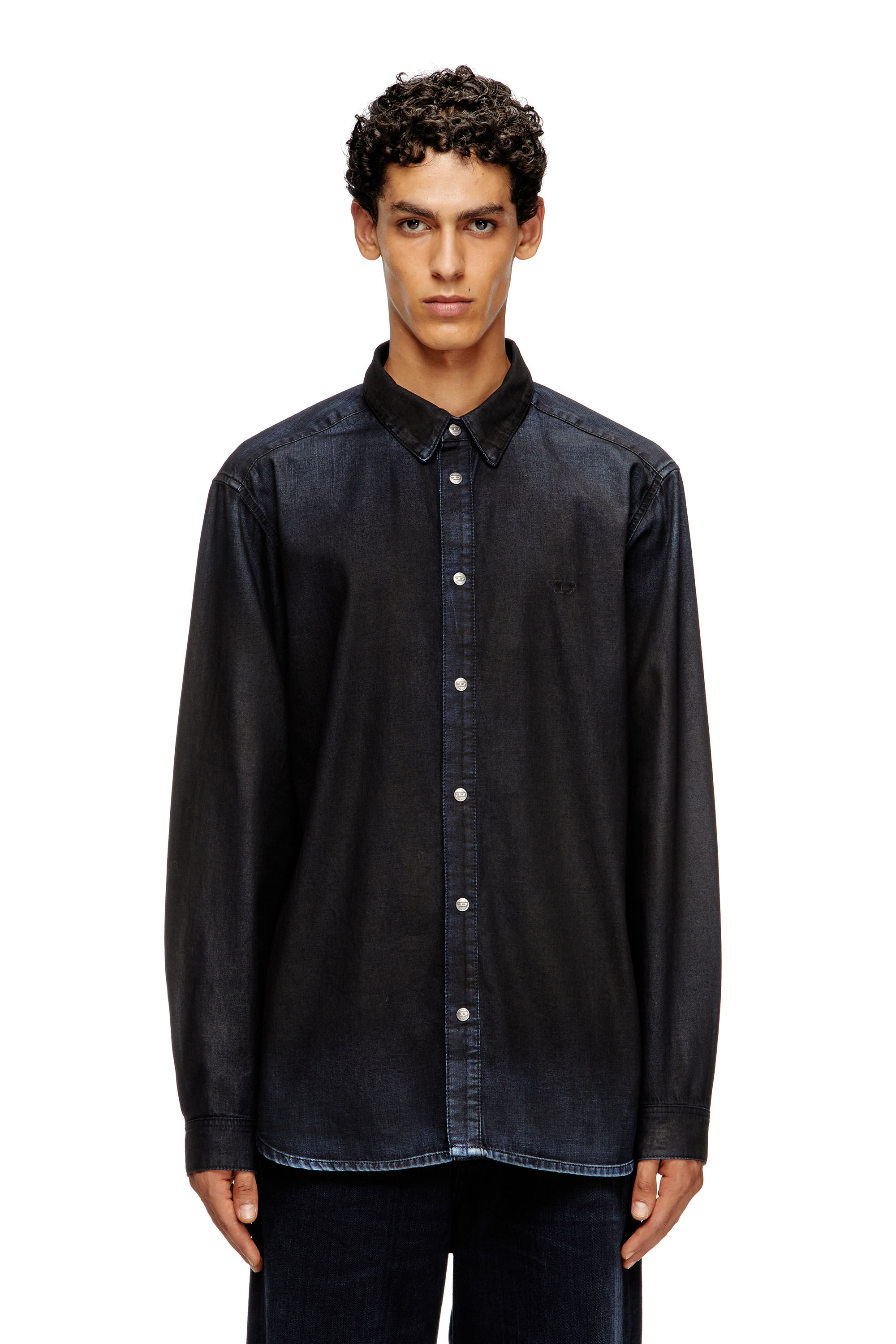 Diesel - D-SIMPLY, Chemise en denim à manches longues Homme in Bleu - 3