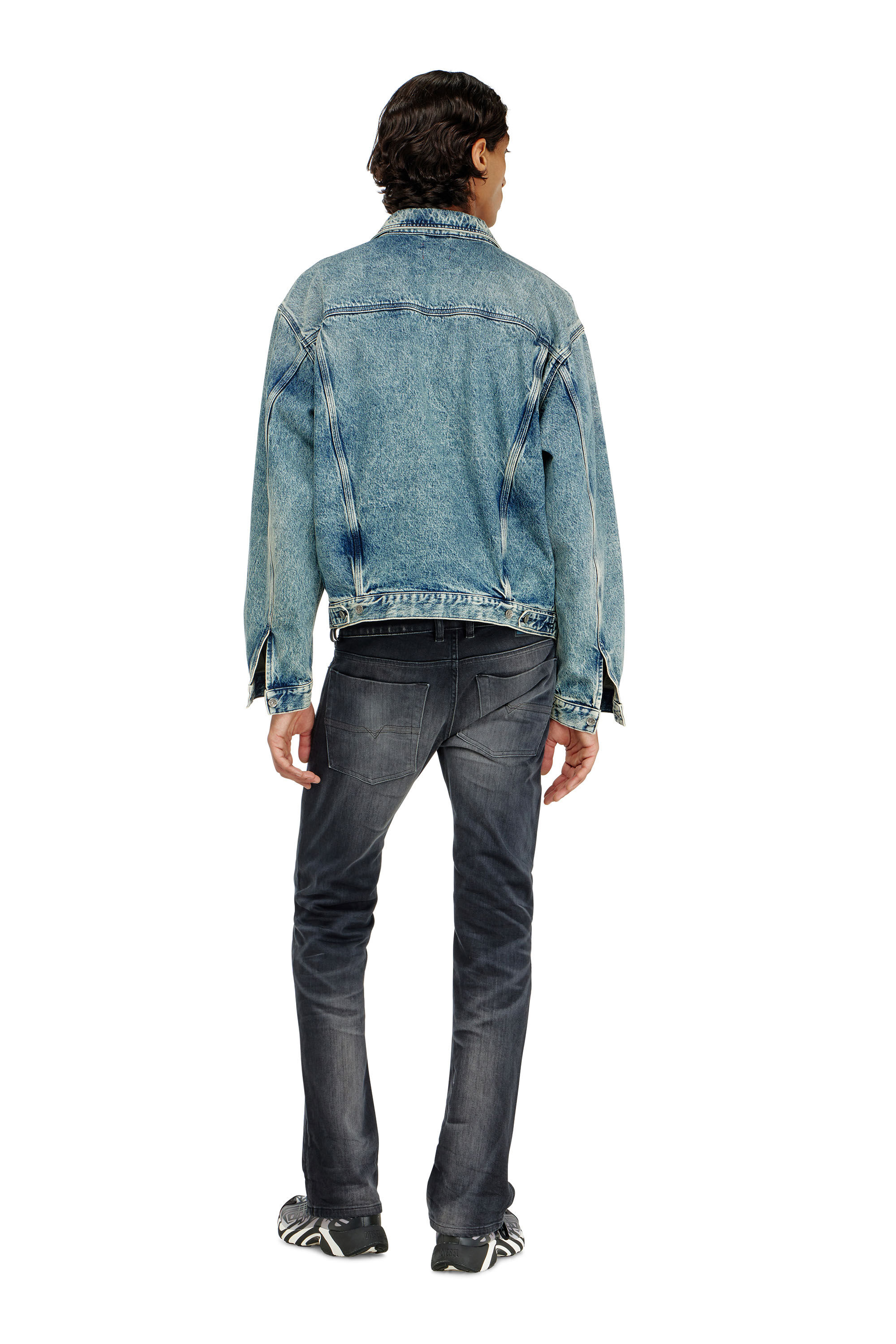 Diesel - Bootcut Jeans 2007 Zatiny 09P38 Homme, Noir/Gris fonc&eacute; - Image 3