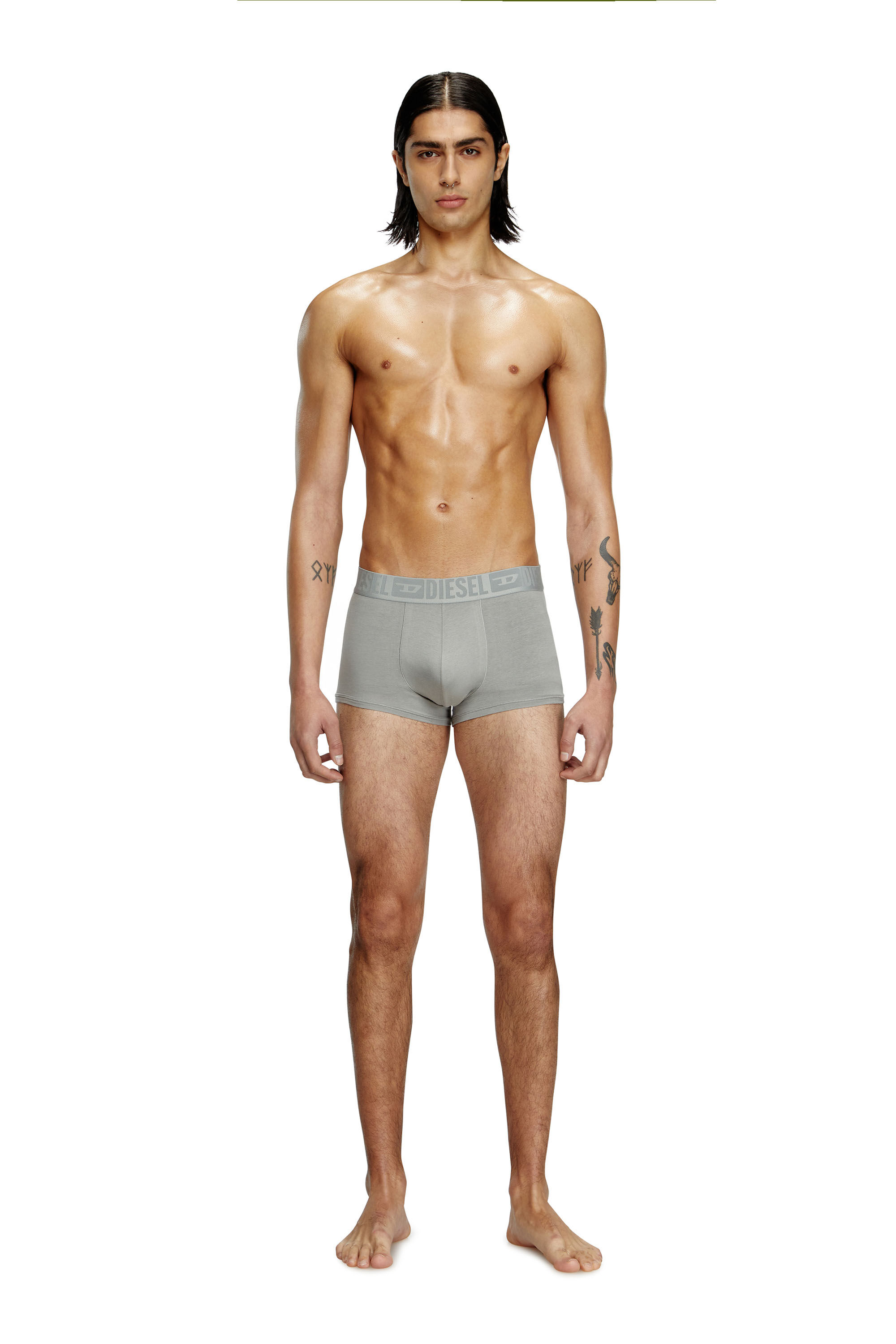Diesel - BENJAMIN-D-MONO-3PACK, Lot de trois boxers unis Homme in Polychrome - 1