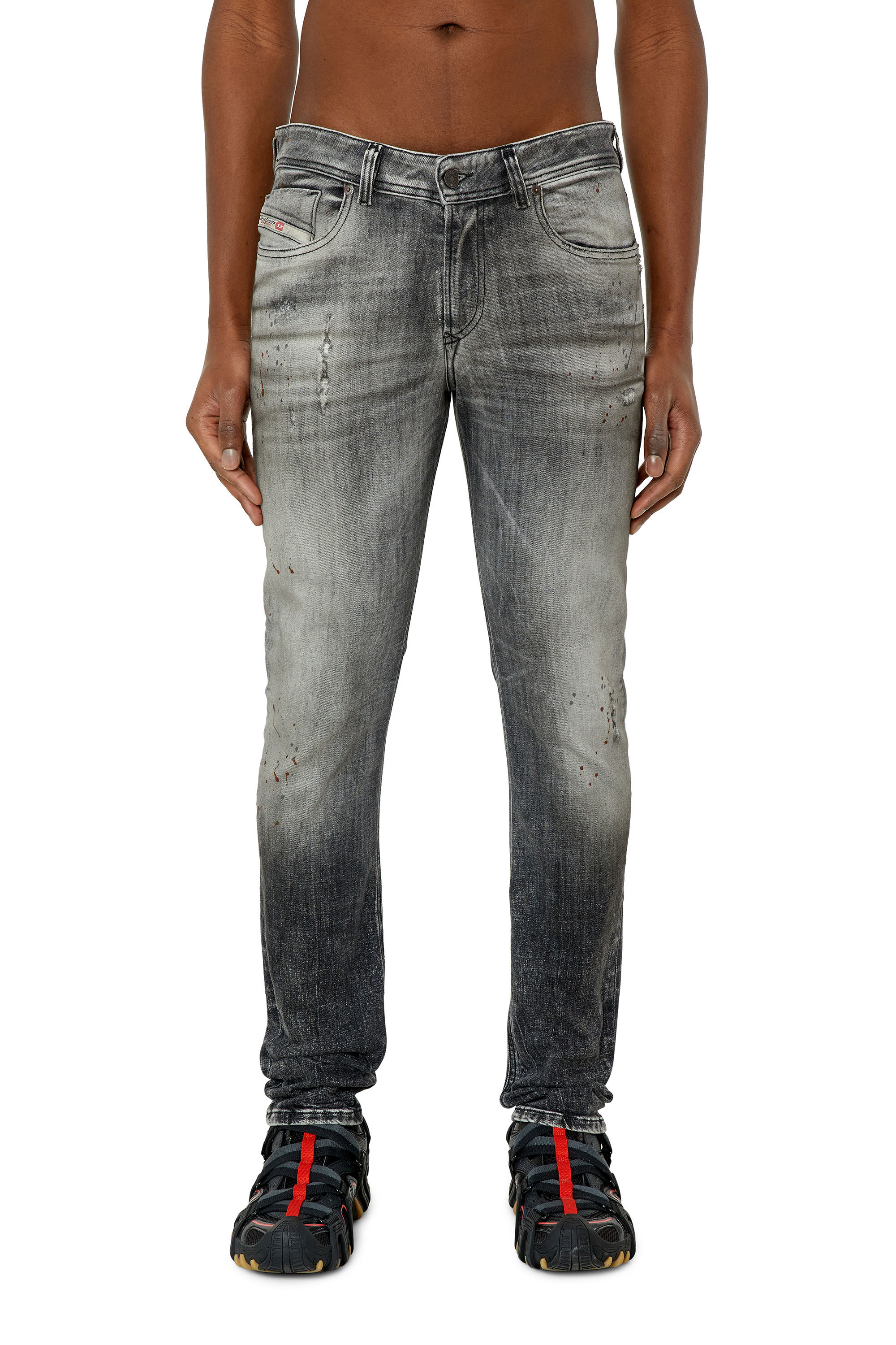 Diesel - Skinny Jeans 1979 Sleenker 09E70 Homme, Noir/Gris foncé - Image 3
