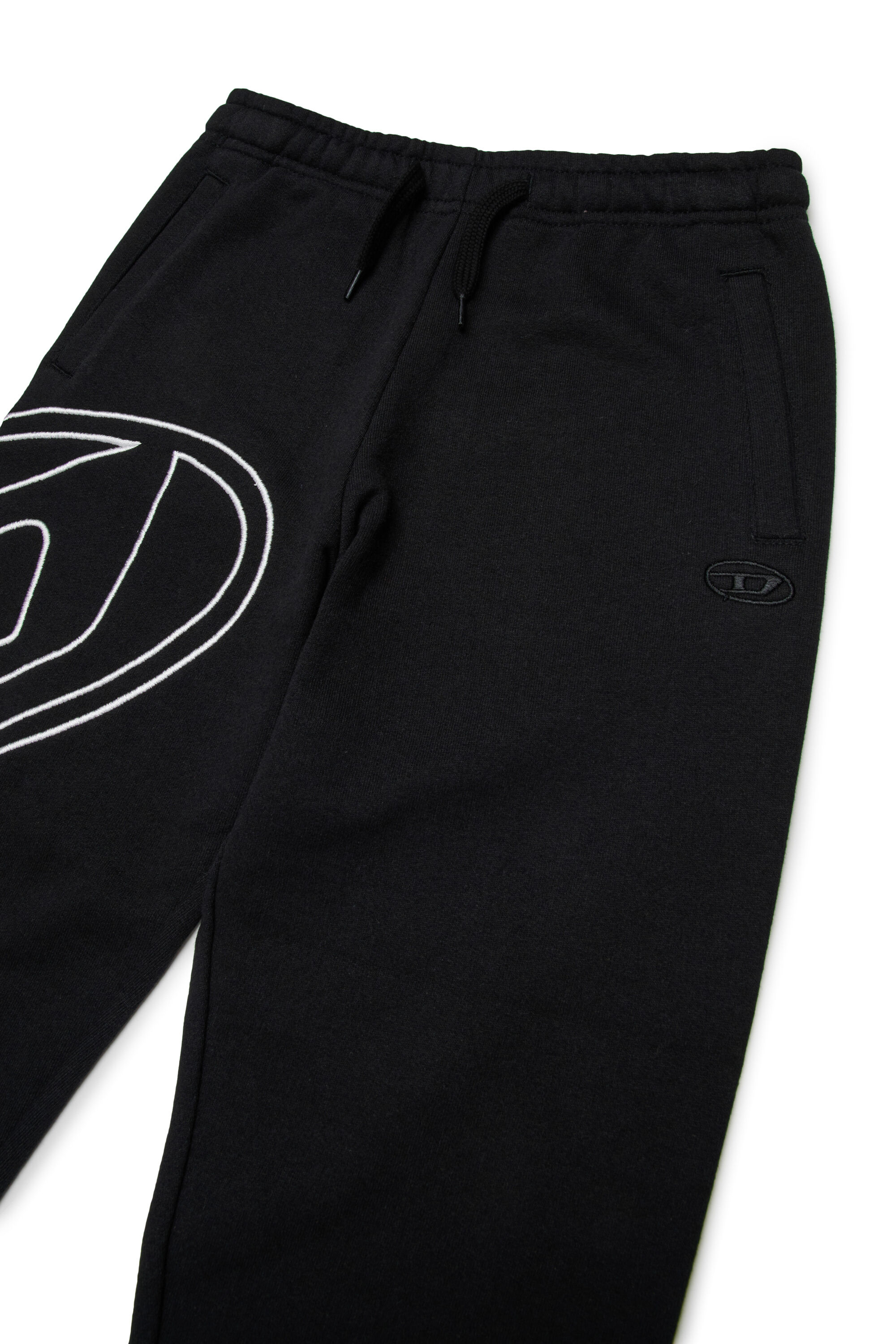 Diesel - PMARKYMEGOVALD, Pantalon de survêtement avec mega broderie Oval D Homme in Noir - 3