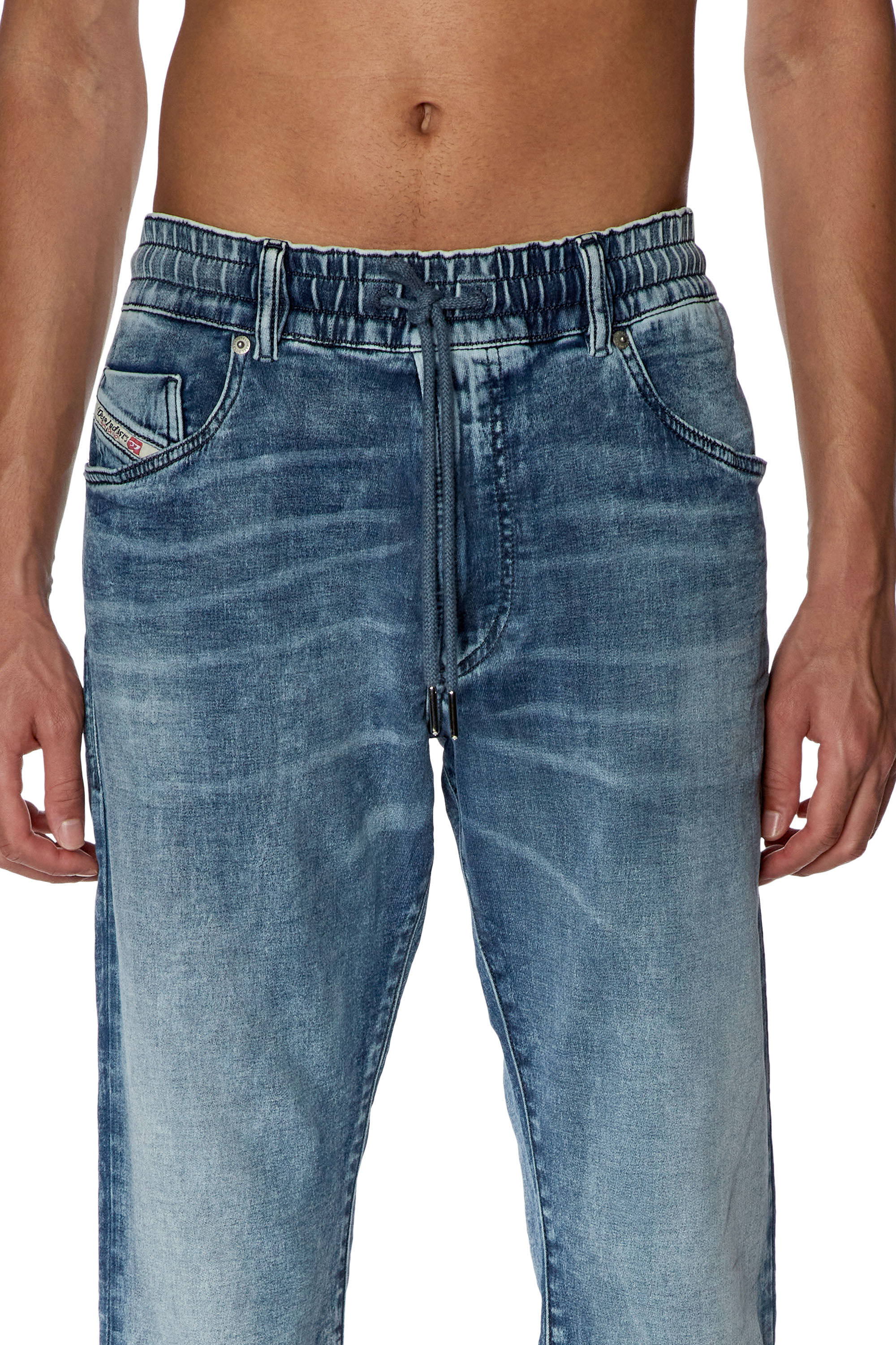 Men's Tapered Jeans | Medium blue | Diesel 2030 D-Krooley Joggjeans®