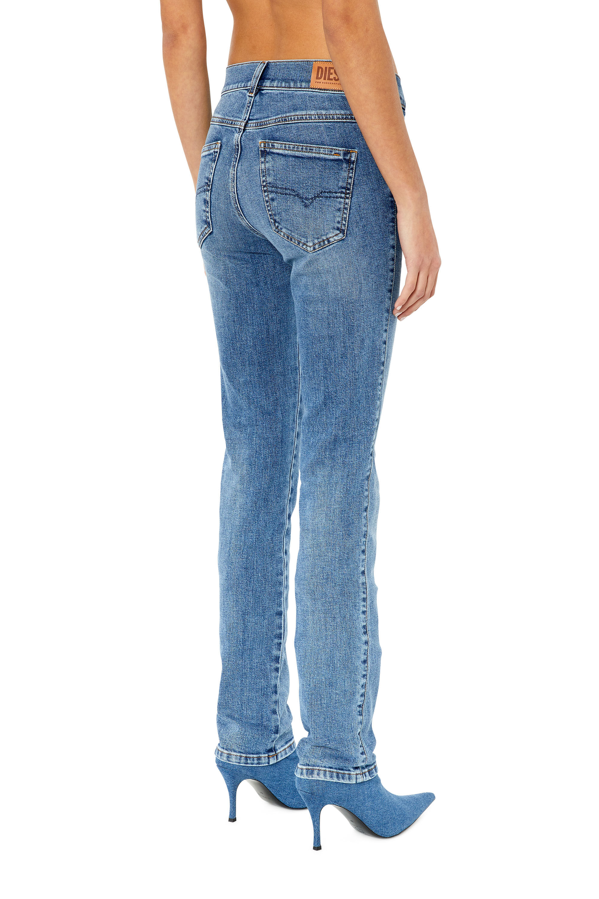 Diesel - Sandy E09AA Straight Jeans, Bleu moyen - Image 4