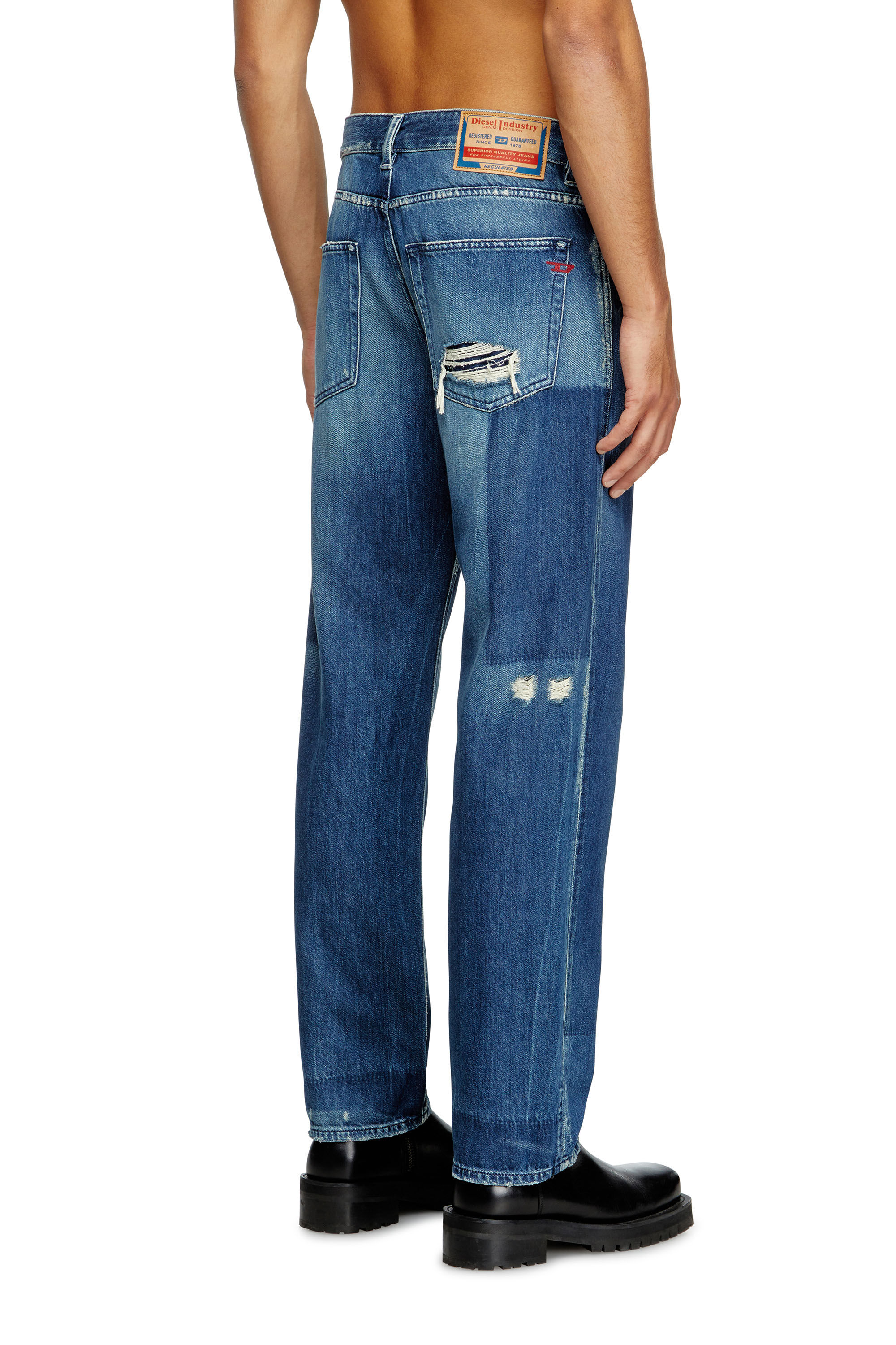 Diesel - Regular Jeans 2024 D-Macs 09M52 Homme, Bleu Foncé - Image 4
