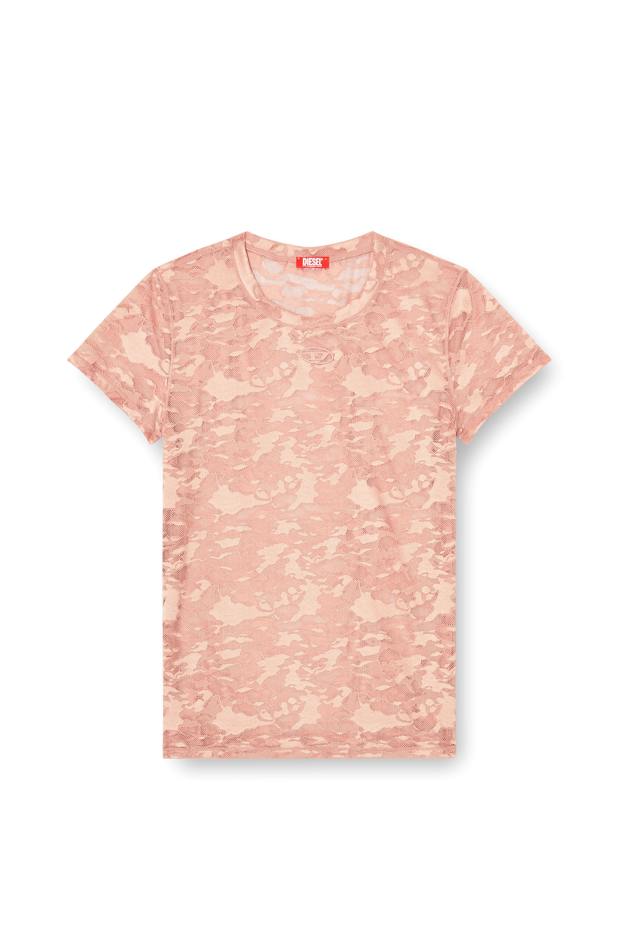 Diesel - KASIA-UTLT, T-shirt en dentelle camouflage Femme in ToBeDefined - 4