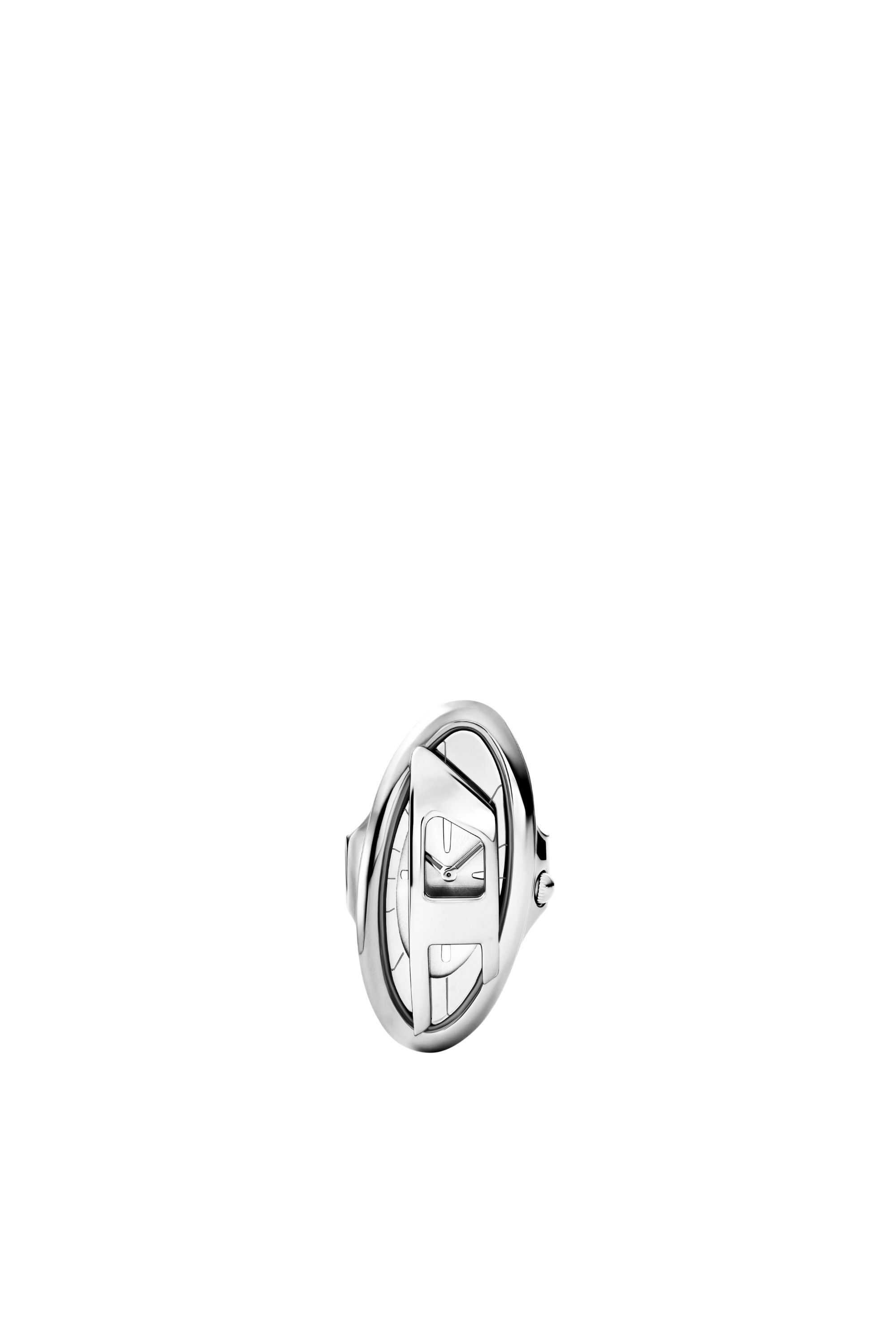 Diesel - DZ5623 WATCH, Bague montre D-Era en acier inoxydable Femme in Gris argenté - 2