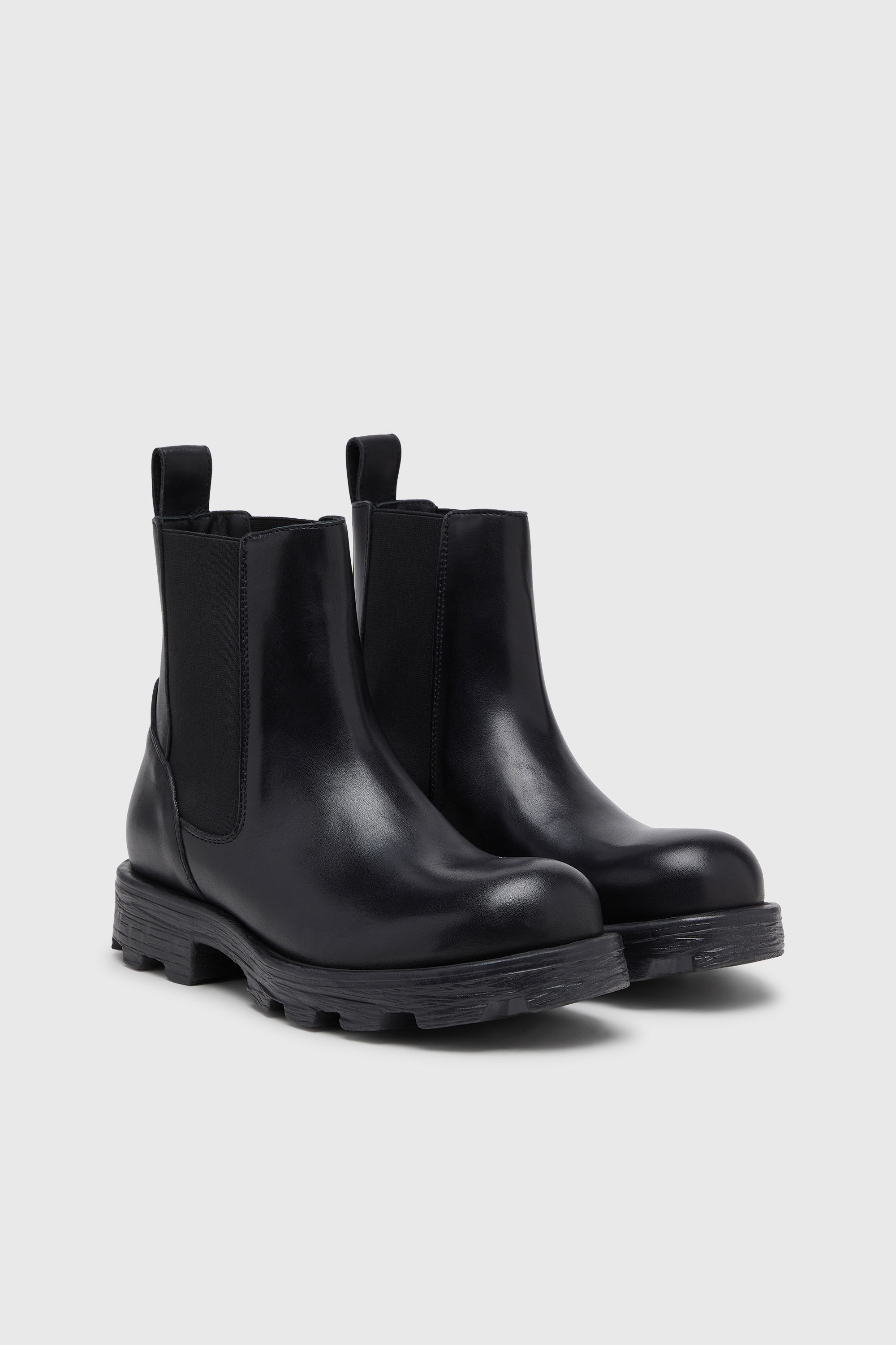 Diesel - D-HAMMER CH, D-Hammer-Bottines Chelsea en cuir Homme in Noir - 2