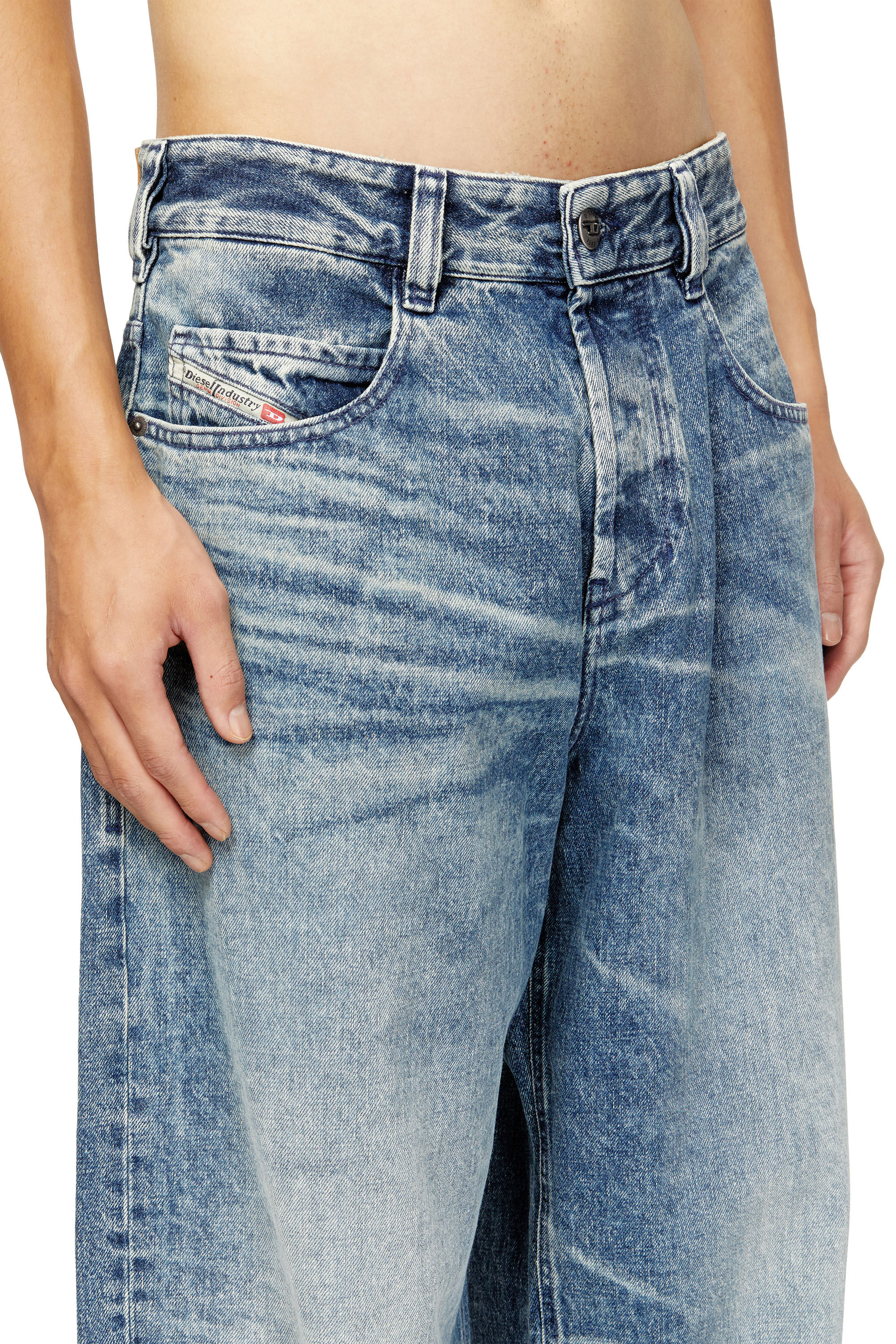 Diesel - Relaxed Jeans 1997 D-Enim 007DA Mixte, Bleu Clair - Image 5