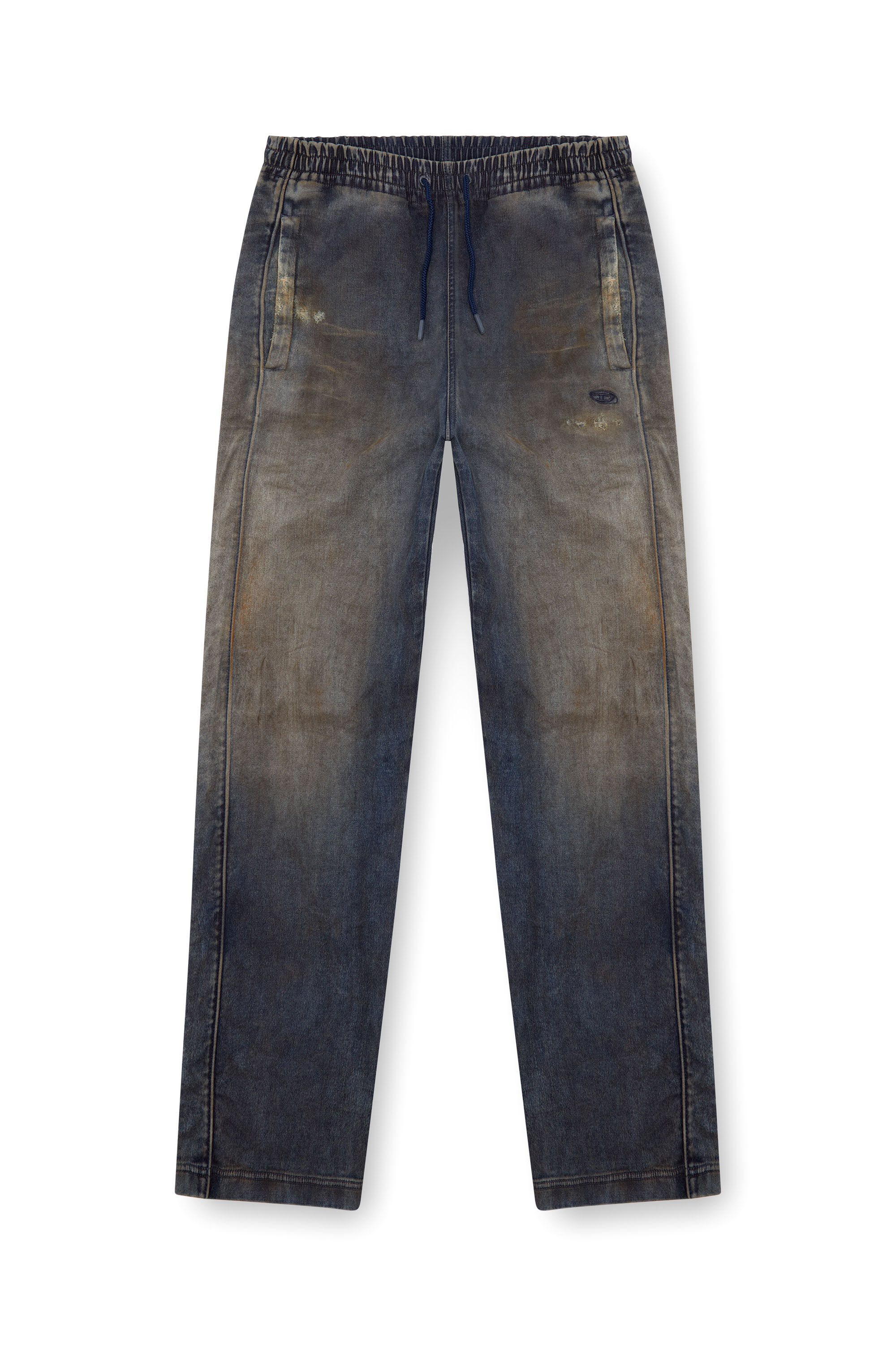 Diesel - Homme Straight D-Martians Track Denim 068LV, Bleu Foncé - Image 2