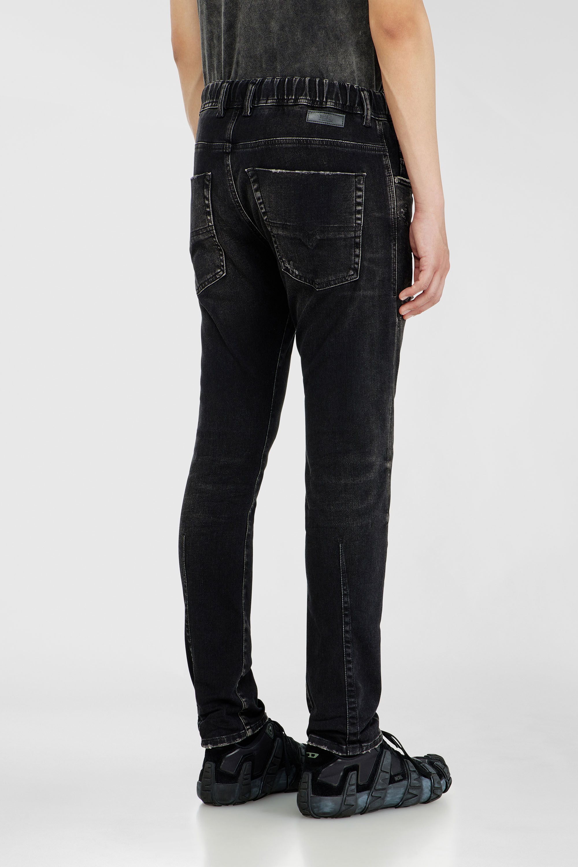 Diesel - Regular E-Krooley Joggjeans&reg; 09Q22 Homme, Noir/Gris fonc&eacute; - Image 3