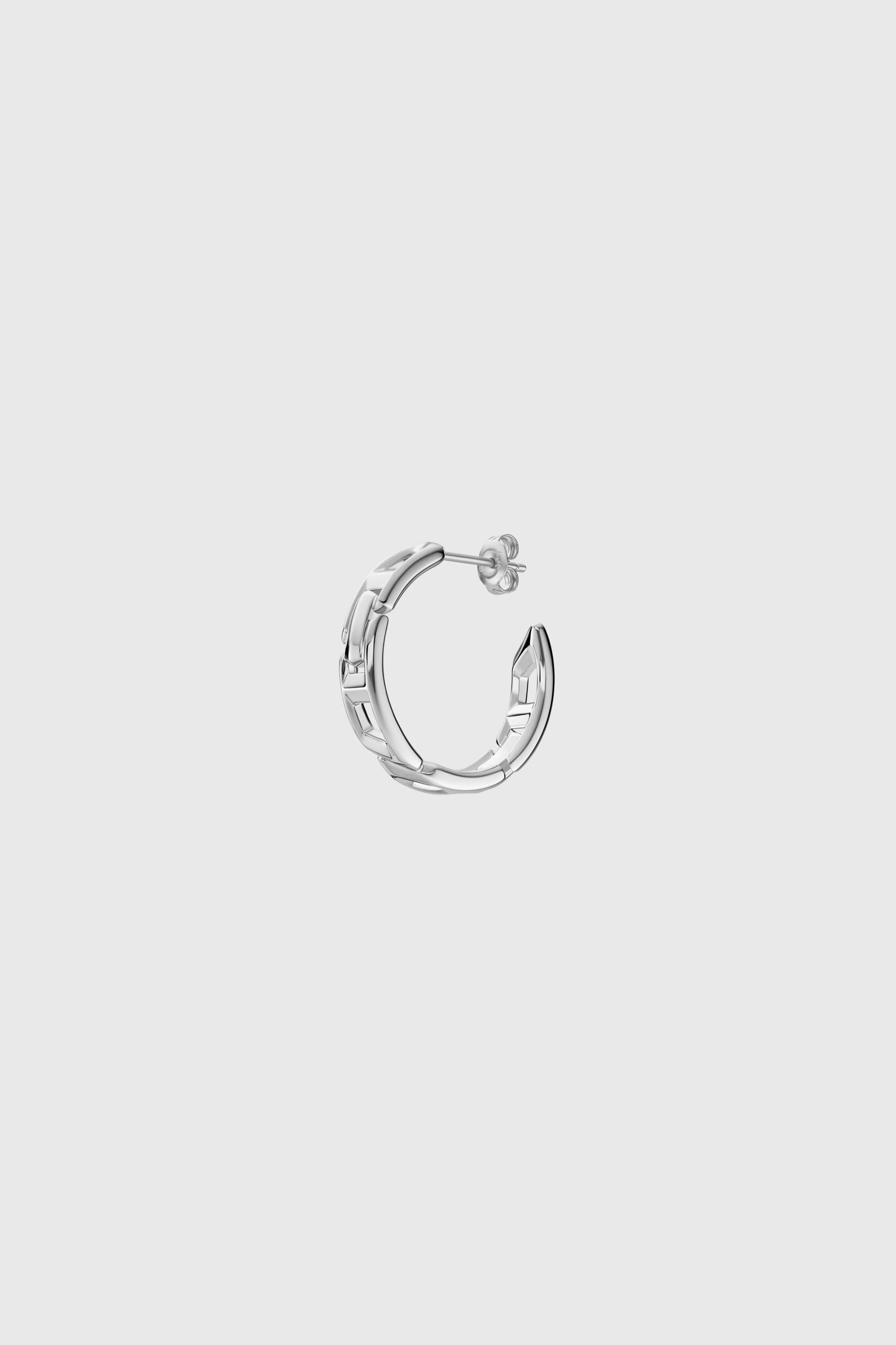 Diesel - DL1361040 STERLING SILVER JEWEL, Cr&eacute;ole en argent sterling Mixte in Gris argent&eacute; - 1