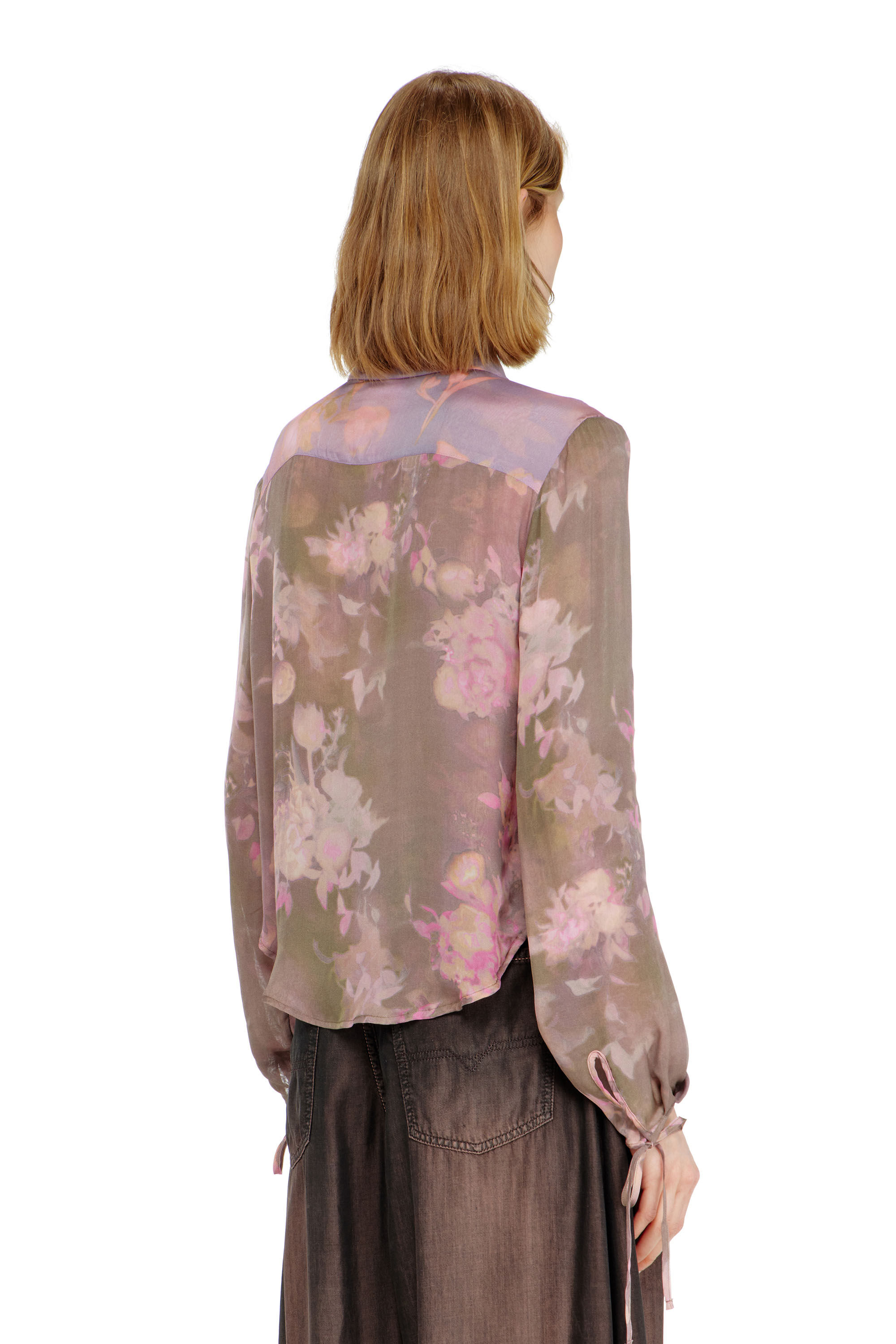 Diesel - C-LEVER, Chemisier en chiffon &agrave; imprim&eacute; floral all-over Femme in ToBeDefined - 4