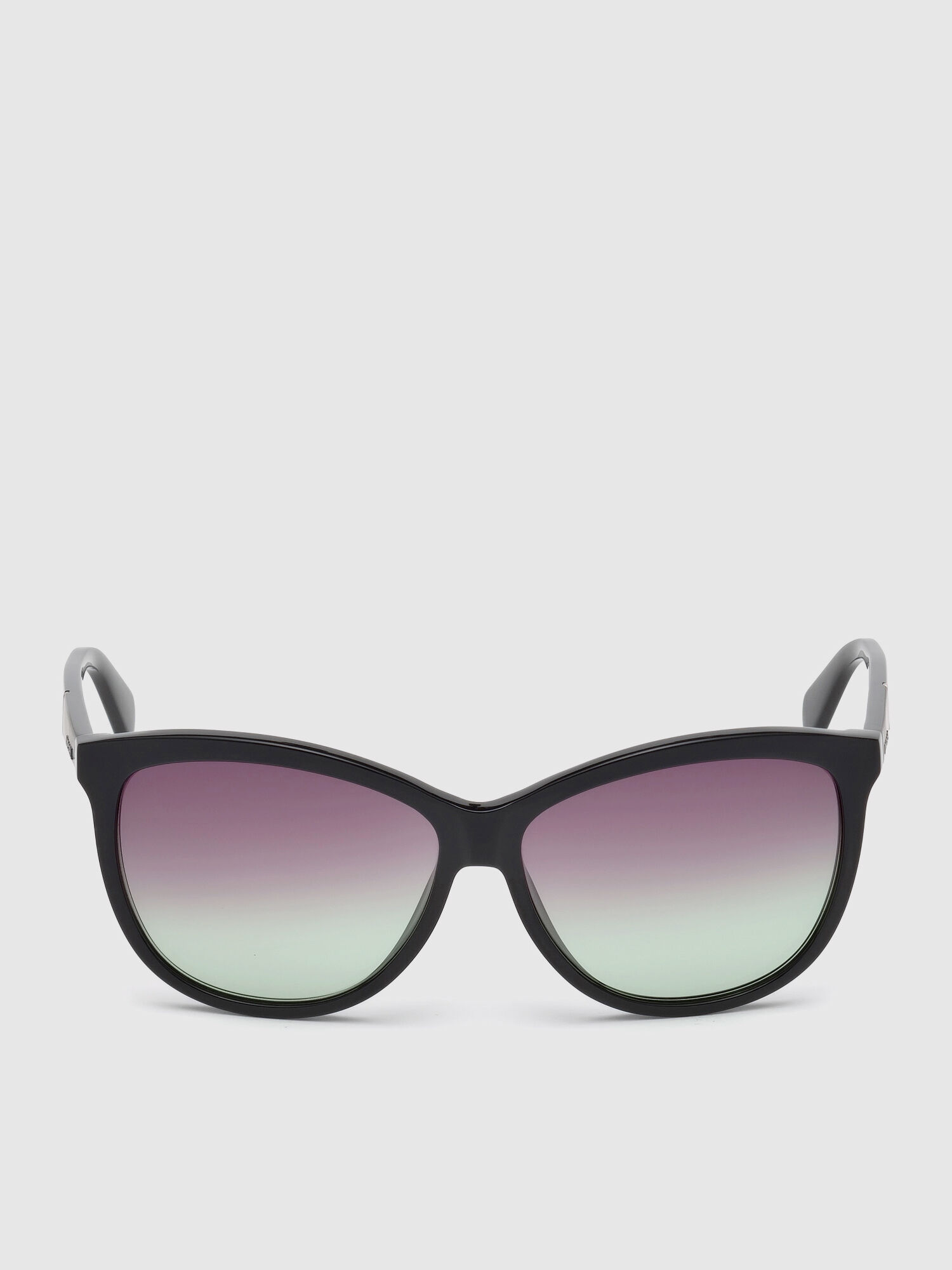 Diesel - DL0221, Lunettes en acétate au fini brillant Femme in Noir - 1