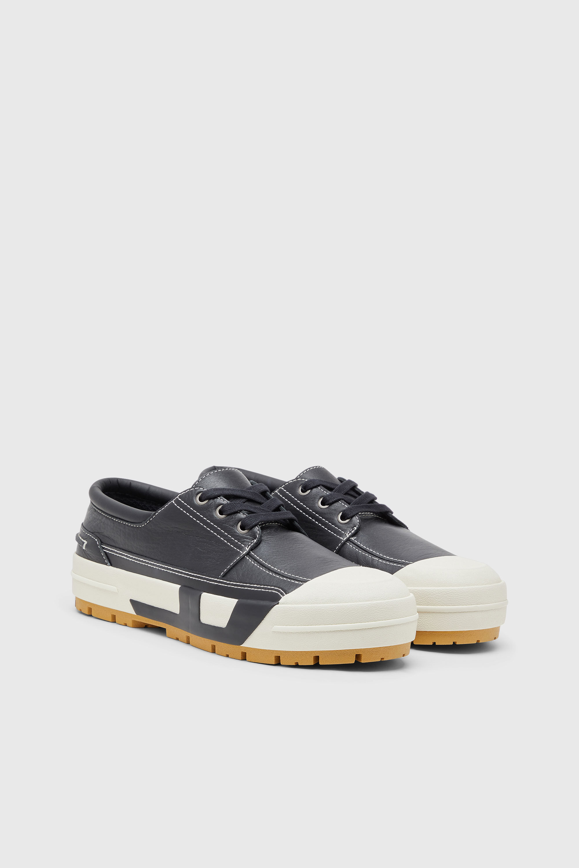 Diesel - S-D-VERSE MOCASSIN, S-D-Verse - Mocassin hybride en cuir Homme in Noir - 2