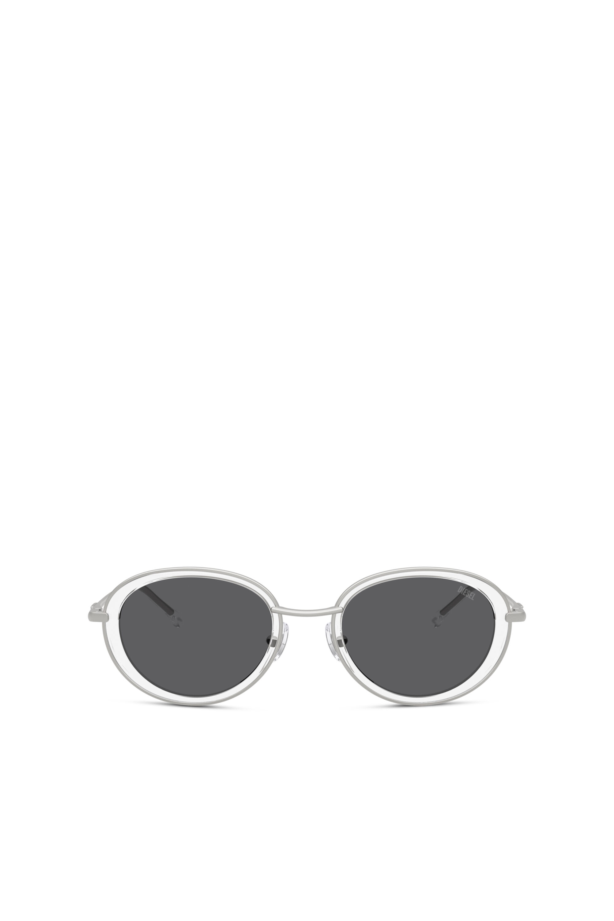 Diesel - 0DL1018, Lunettes de soleil ovales Mixte in Blanc - 1