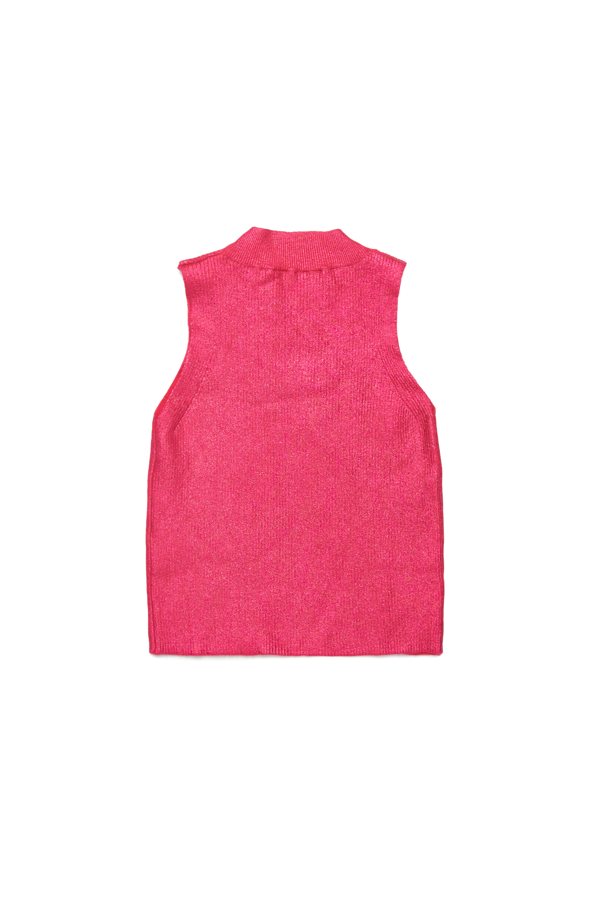 Diesel - KMONERVAXTOP, Débardeur en maille côtelée métallisée Femme in Rose - 2