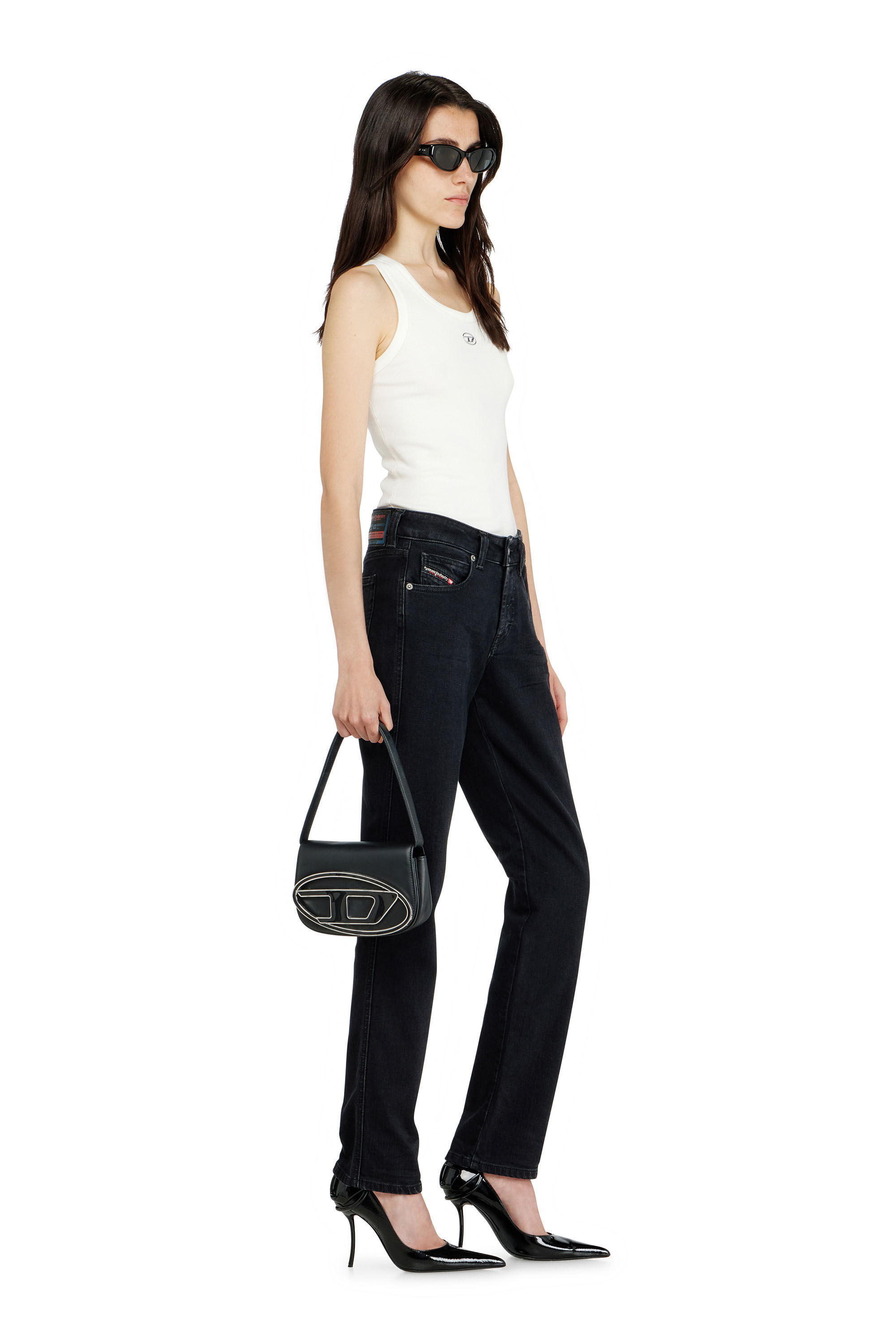 Diesel - Slim Jeans 1992 D-Jiann 09N89 Femme, Noir/Gris fonc&eacute; - Image 2