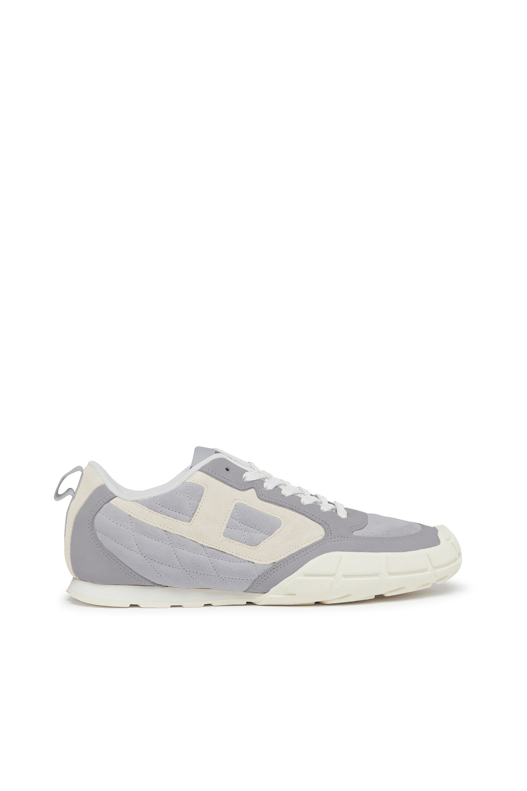 Diesel - S-PAGODHA LOW, S-Pagodha-Baskets en daim matelassées Homme in Gris - 1