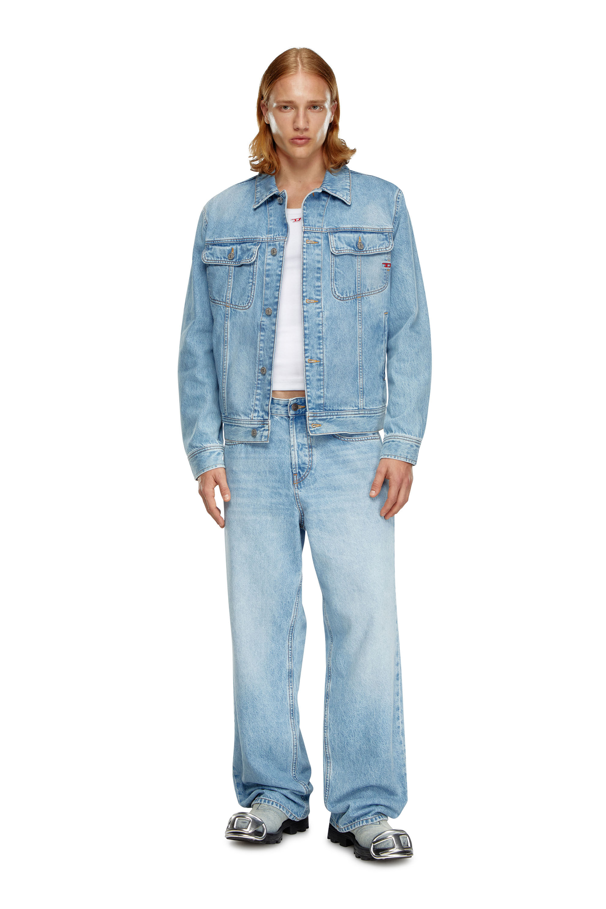 Veste trucker avec un fit regular Homme Bleu Diesel