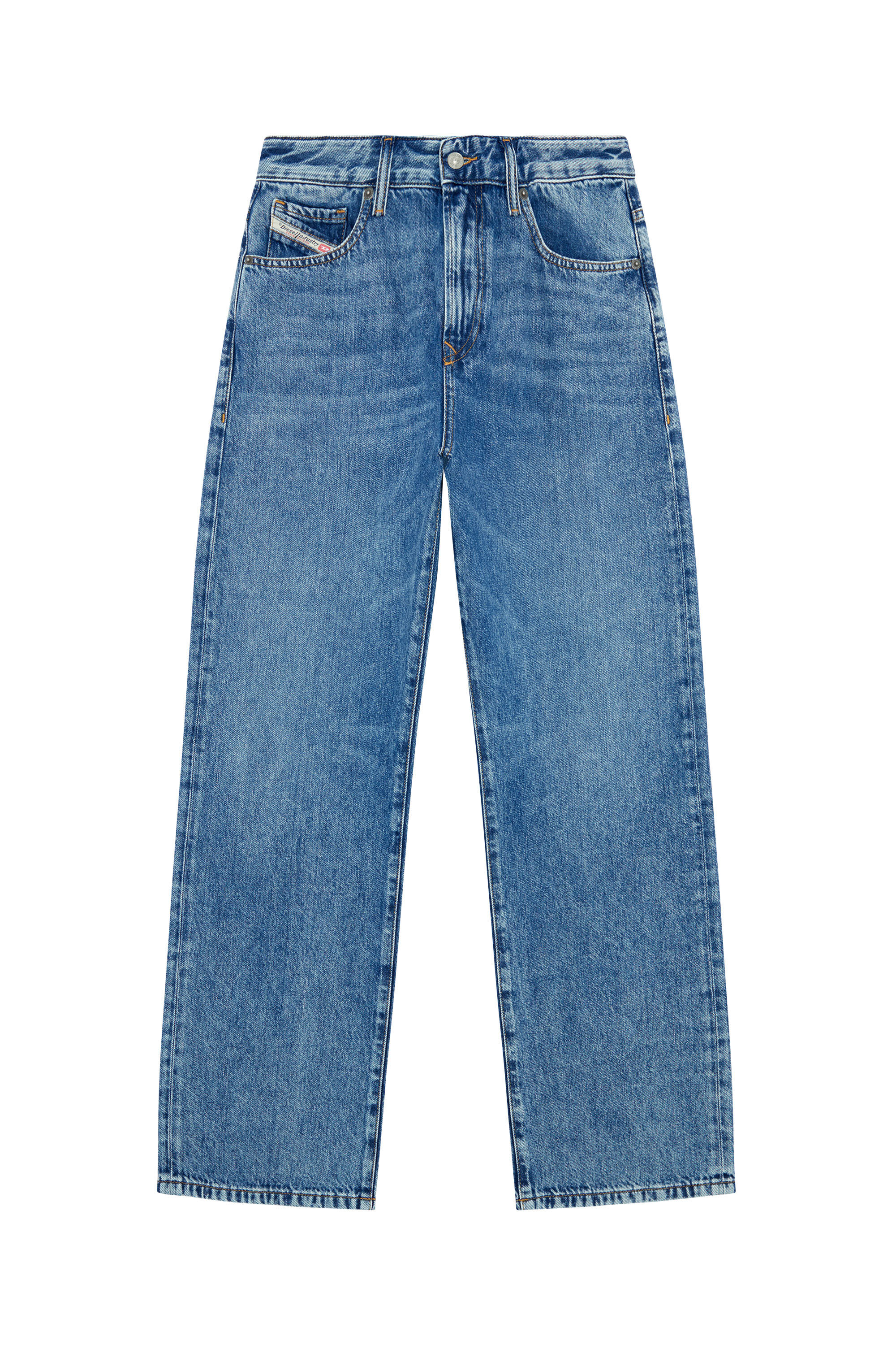 Diesel - Straight Jeans 1999 D-Reggy 09H96, Bleu moyen - Image 2