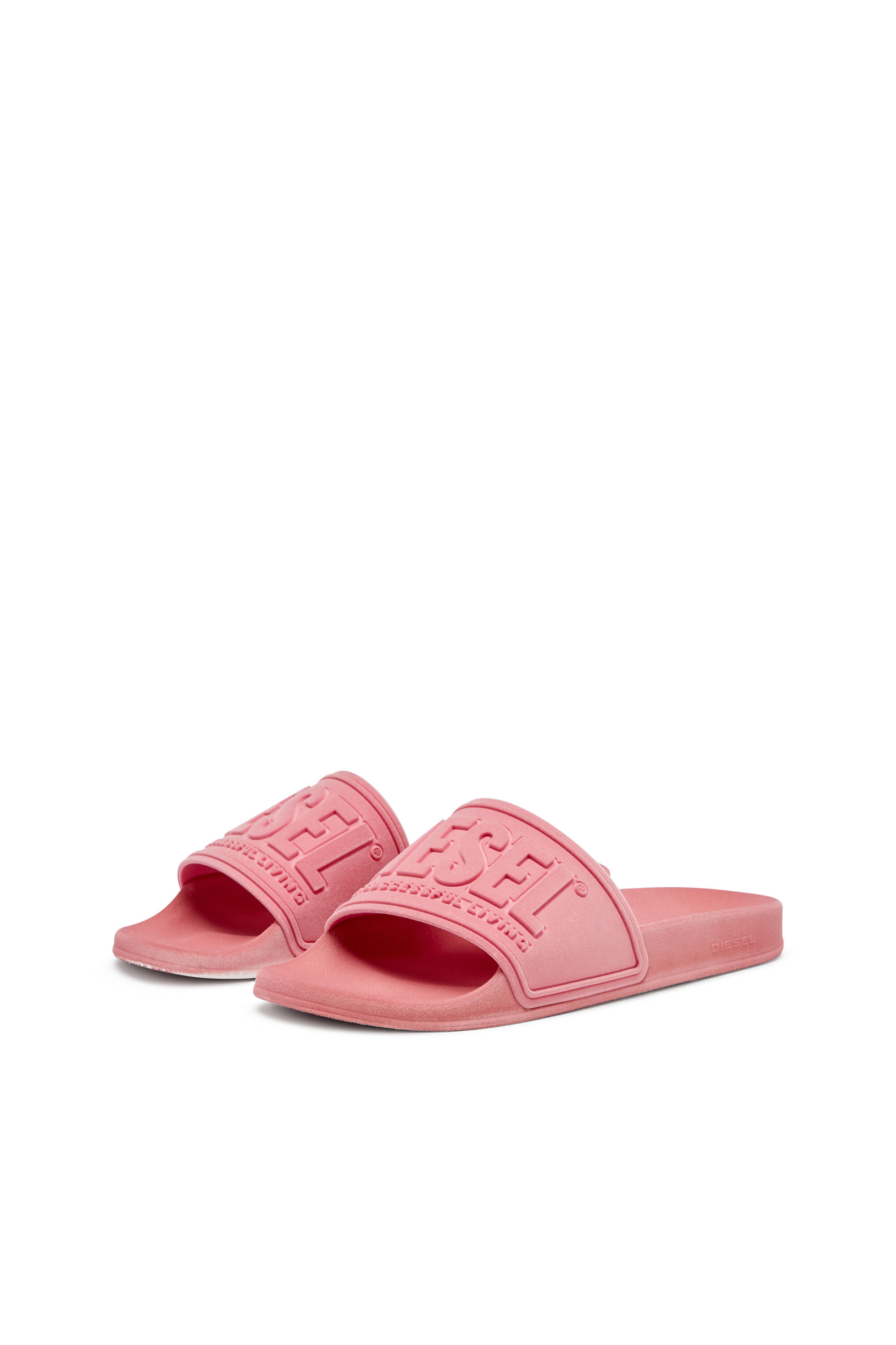 Diesel - SA-MAYEMI CC W, Sa-Mayemi-Claquettes de piscine avec flocage velouté Femme in Rose - 8