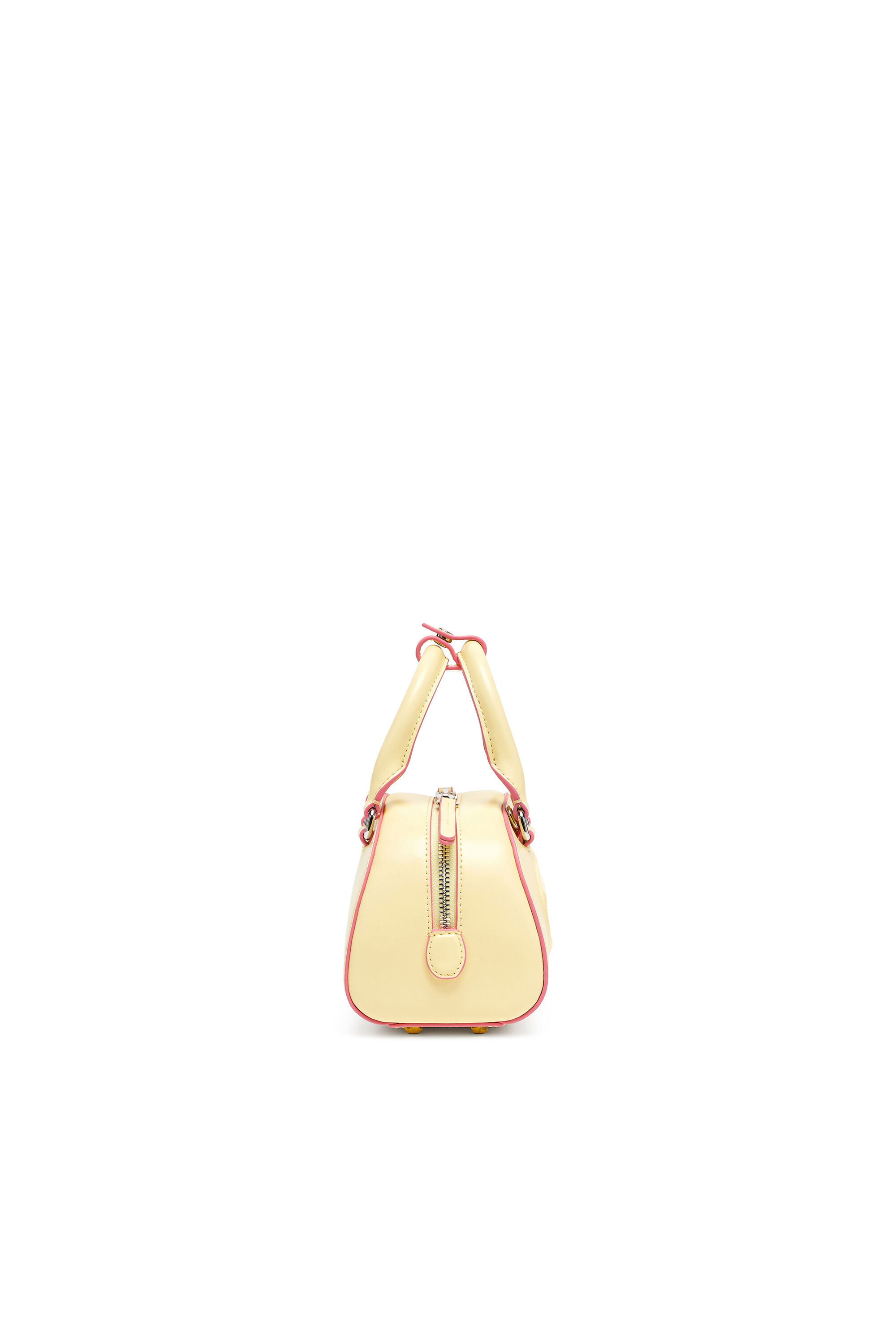 Diesel - 1DR DOME CROSSBODY, 1DR Dome-Mini sac bowling en cuir Femme in Jaune - 4