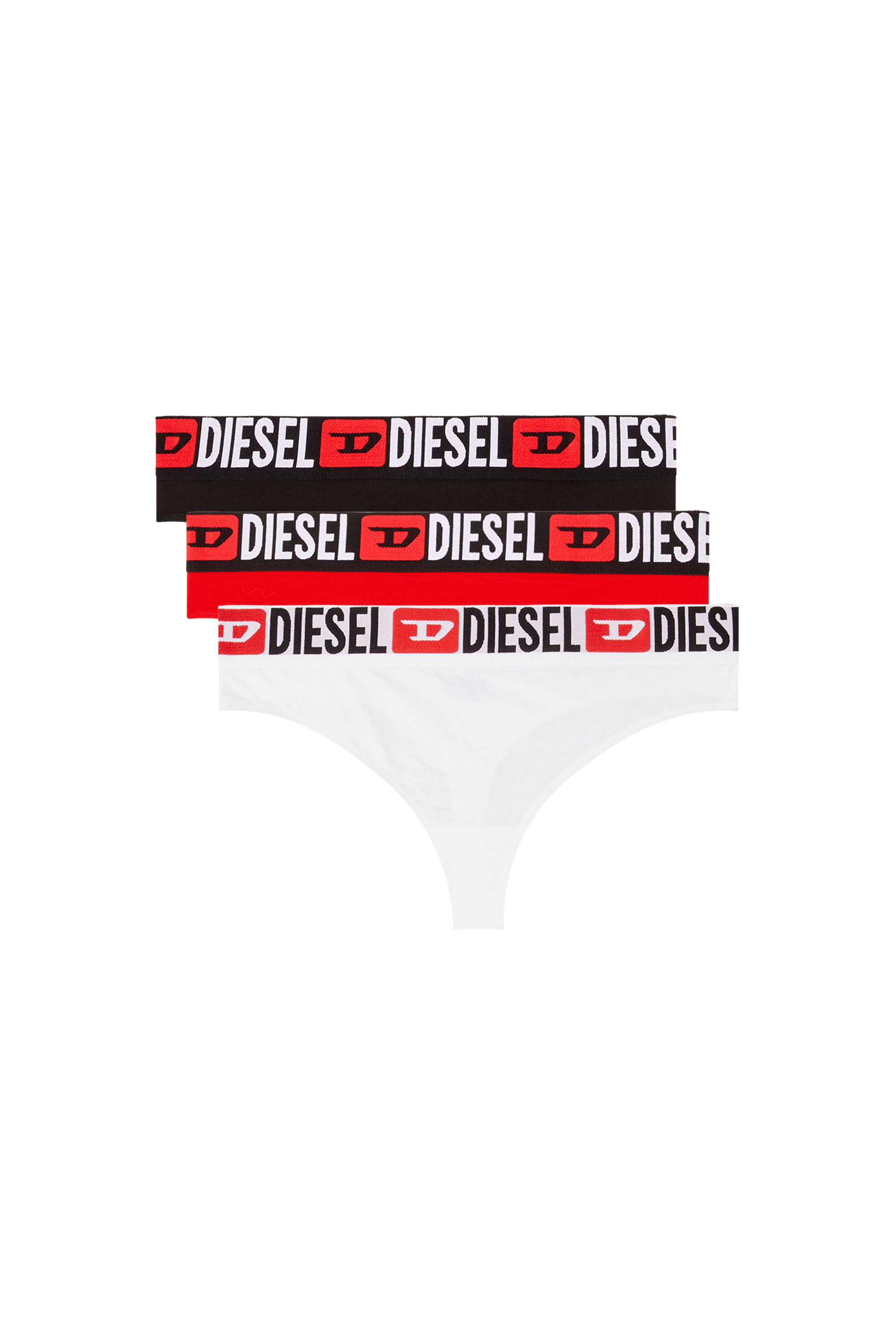 Diesel - UFST-STARS-THREEPACK, Lot de 3 strings avec taille à logo Femme in Polychrome - 2