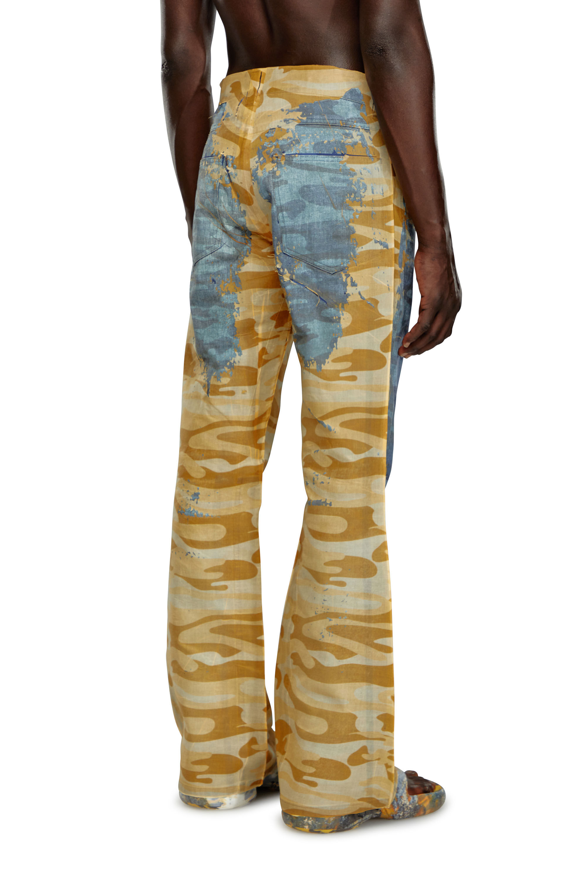 Diesel - P-FRO-DEV, Man Camo pants with peel-off muslin in Multicolor - Image 4