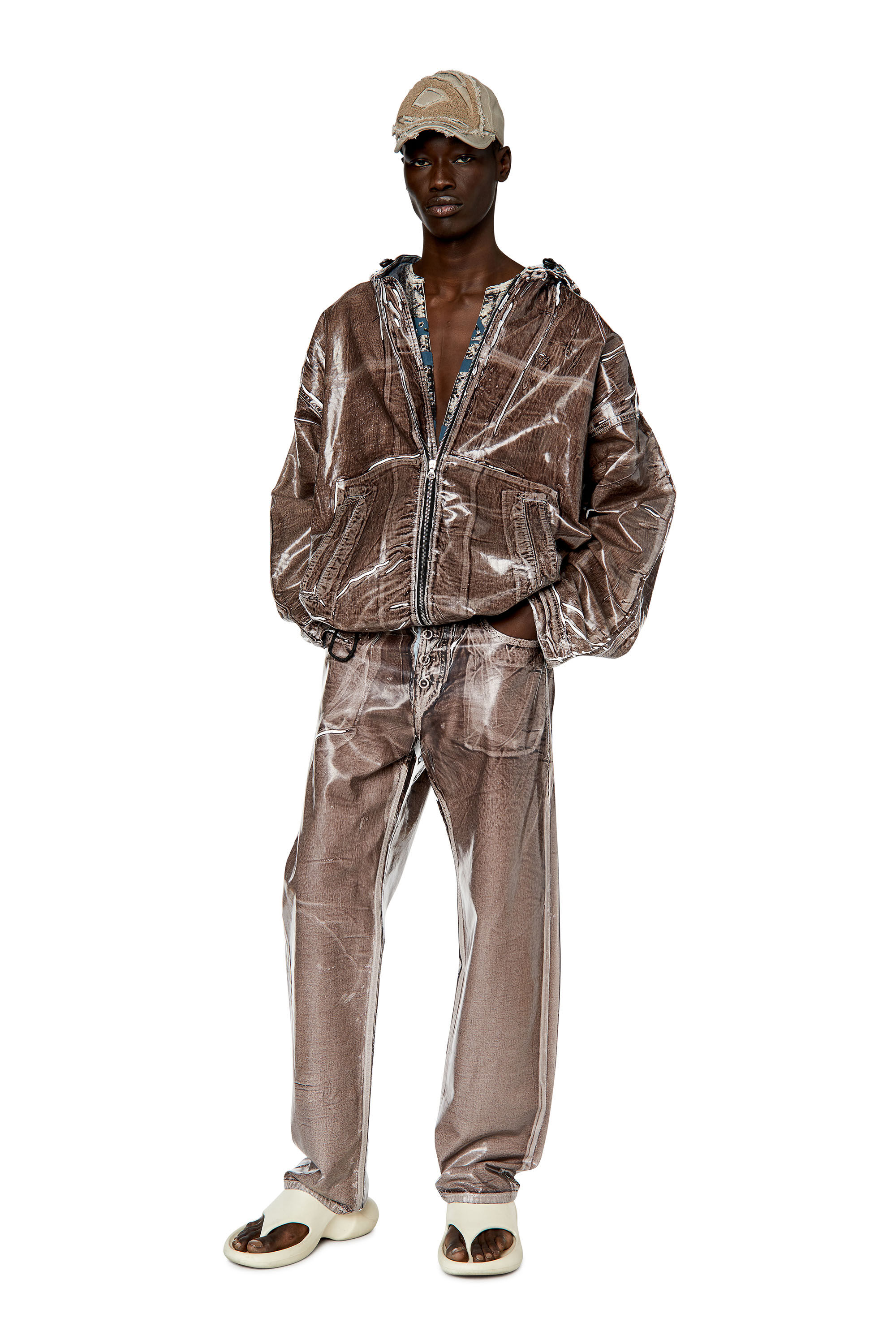 Diesel - 2010 D-Macs 068EI Straight Jeans, Marron - Image 1