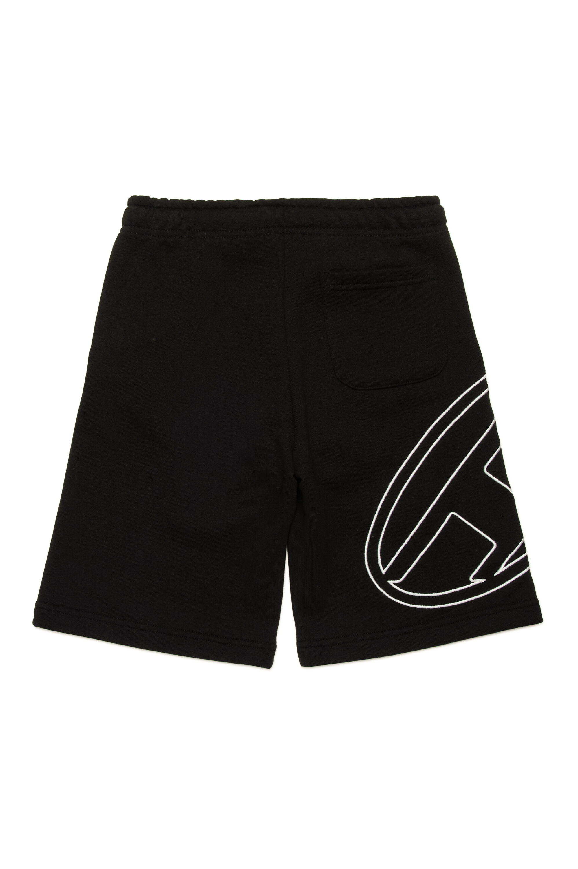 Diesel - PBETTYMEGOVALD, Short de survêtement avec broderie Oval D Homme in Noir - 2